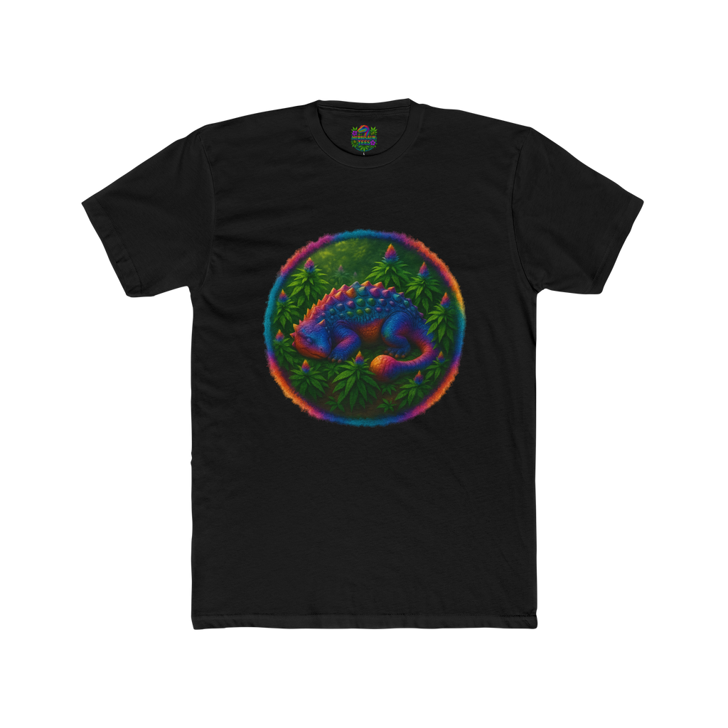 Blissful Ankylosaurus 420 Tee | Next Level 3600 Unisex Cotton Tee (18+)