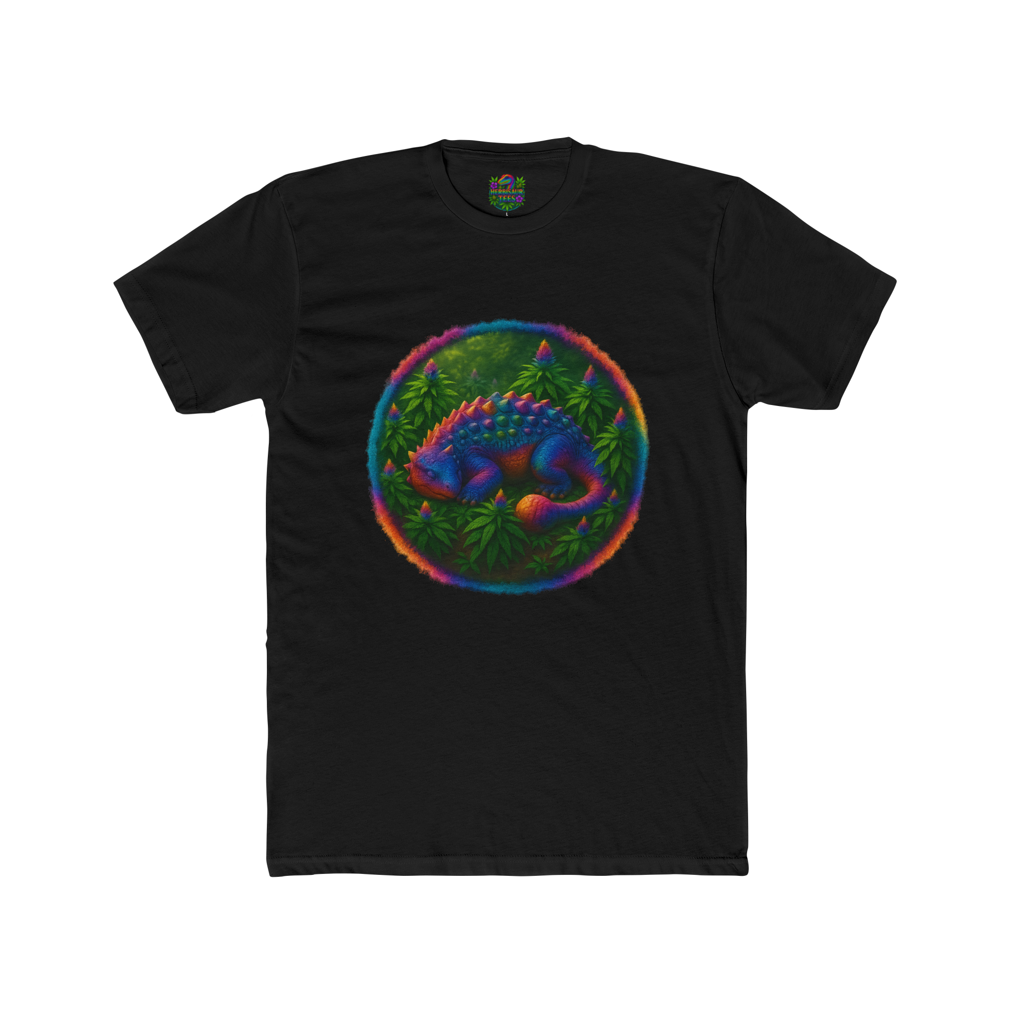 Blissful Ankylosaurus 420 Tee | Next Level 3600 Unisex Cotton Tee (18+)