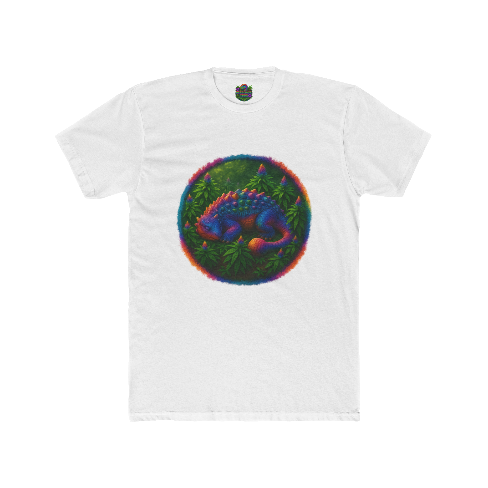 Blissful Ankylosaurus 420 Tee | Next Level 3600 Unisex Cotton Tee (18+)