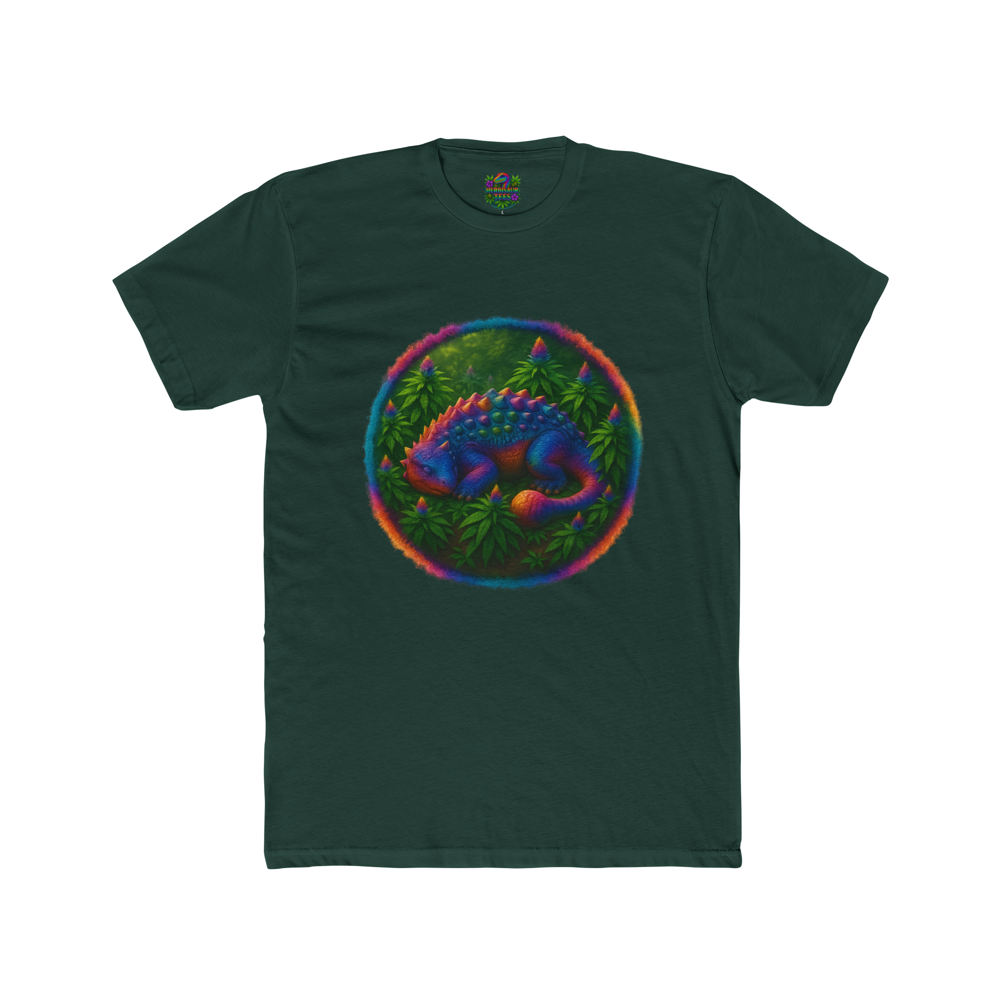 Blissful Ankylosaurus 420 Tee | Next Level 3600 Unisex Cotton Tee (18+)