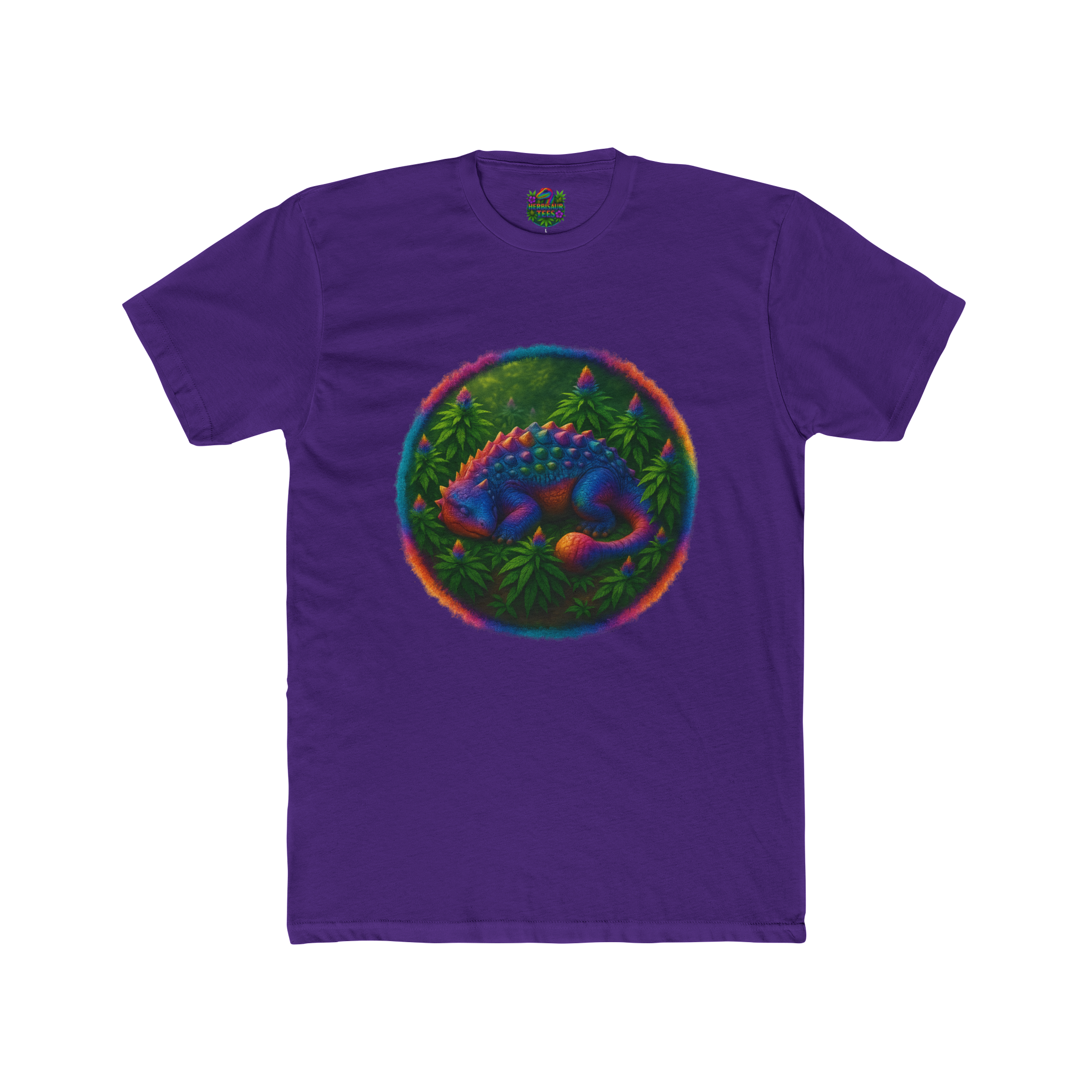 Blissful Ankylosaurus 420 Tee | Next Level 3600 Unisex Cotton Tee (18+)