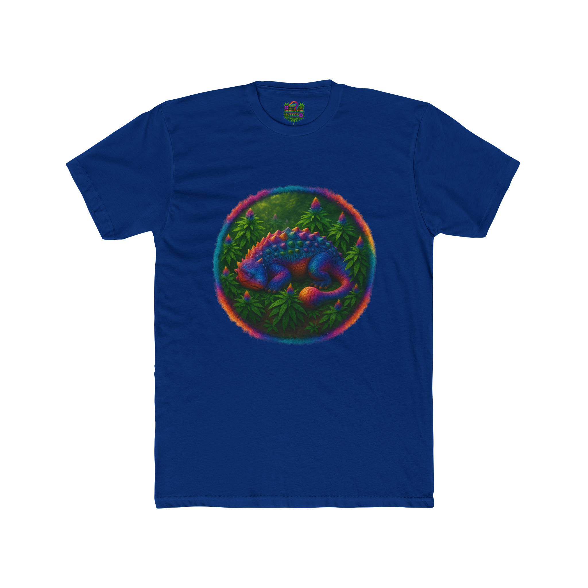 Blissful Ankylosaurus 420 Tee | Next Level 3600 Unisex Cotton Tee (18+)