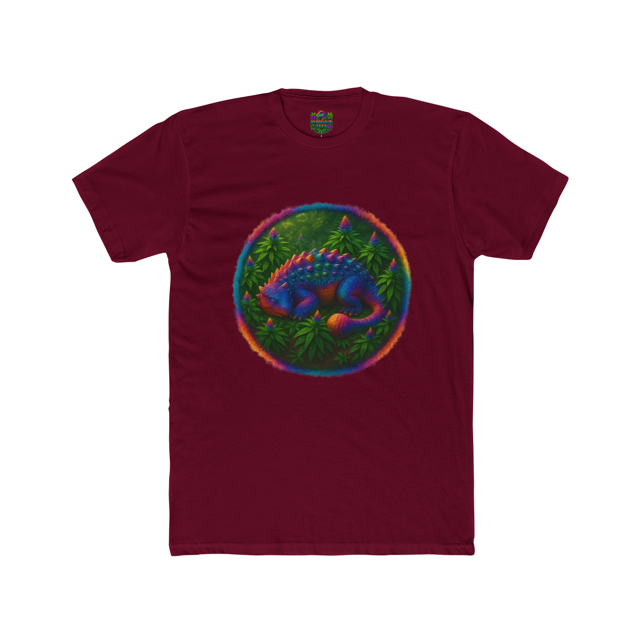 Blissful Ankylosaurus 420 Tee | Next Level 3600 Unisex Cotton Tee (18+)