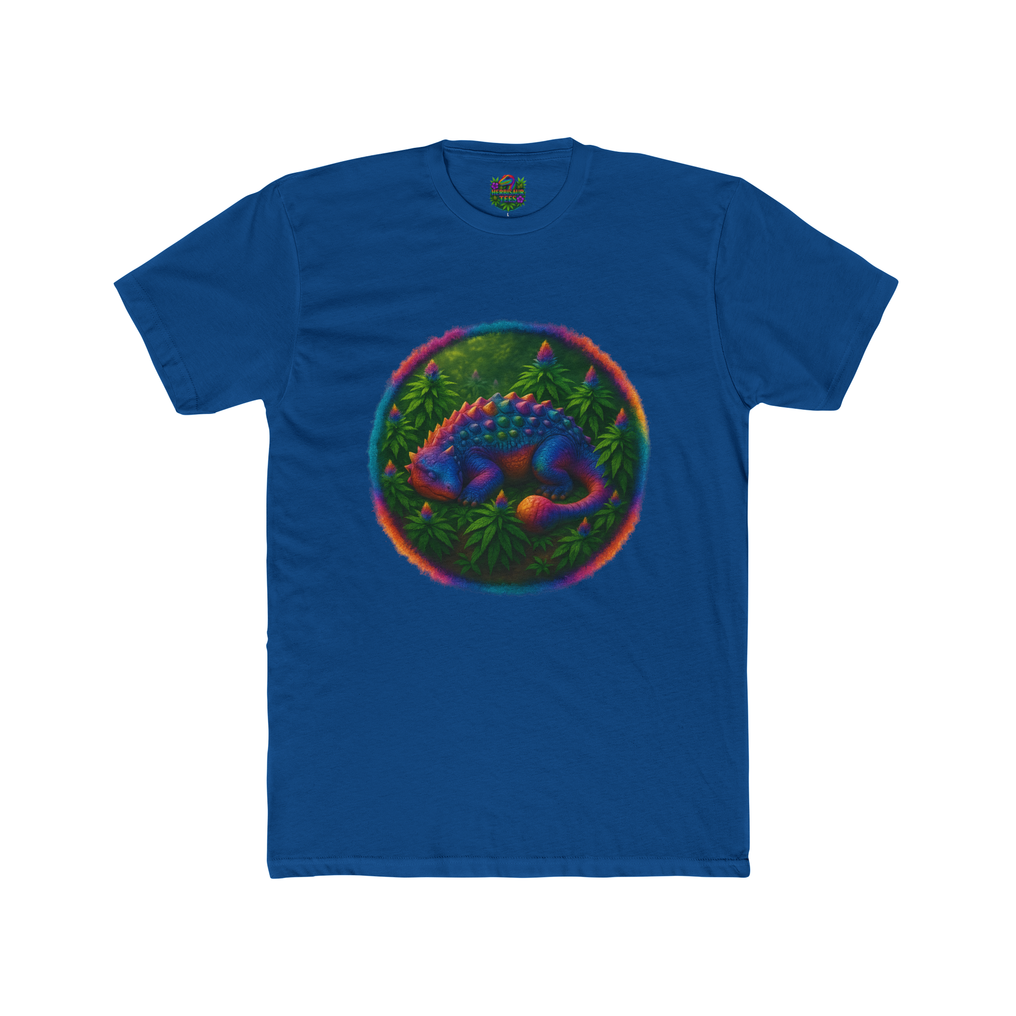Blissful Ankylosaurus 420 Tee | Next Level 3600 Unisex Cotton Tee (18+)