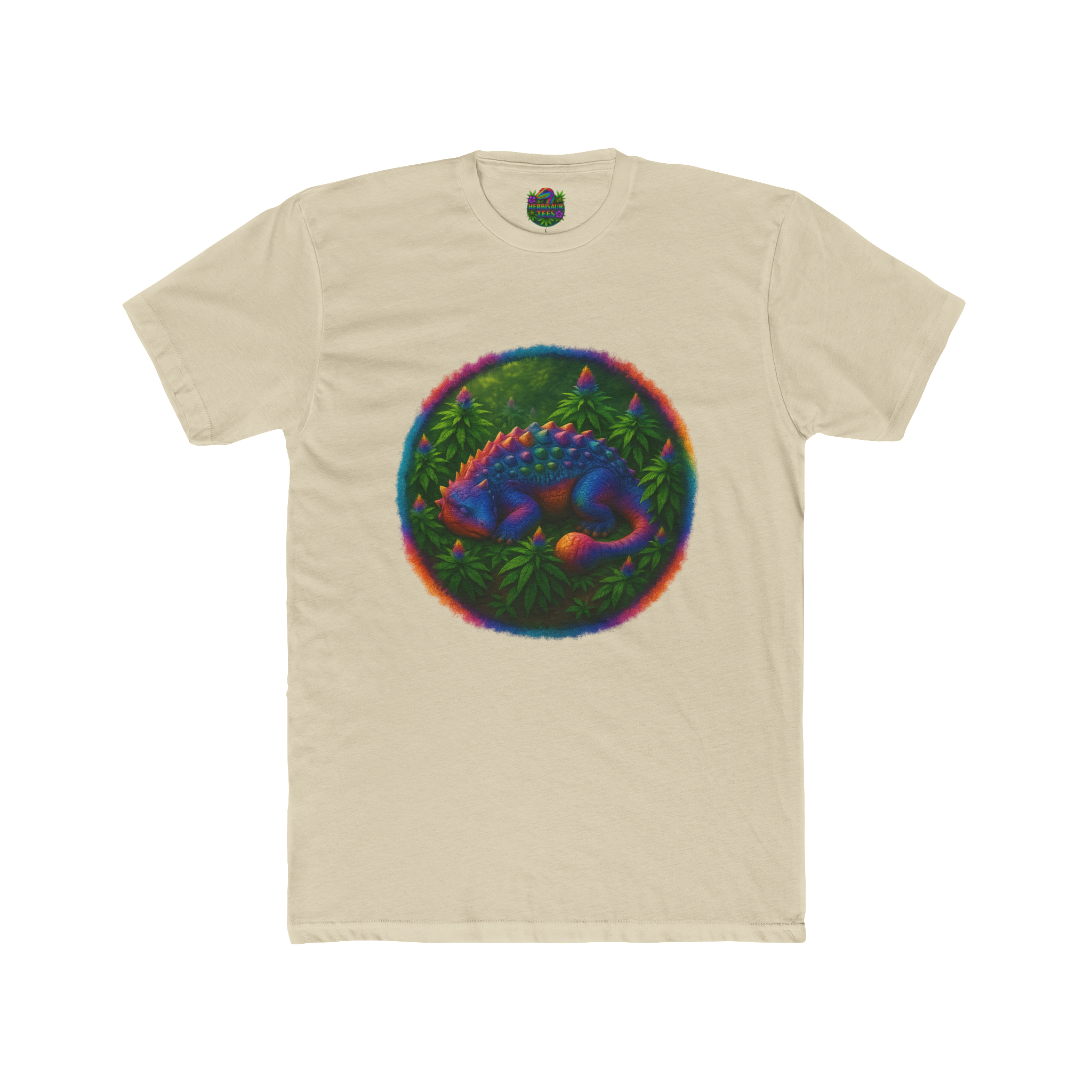 Blissful Ankylosaurus 420 Tee | Next Level 3600 Unisex Cotton Tee (18+)