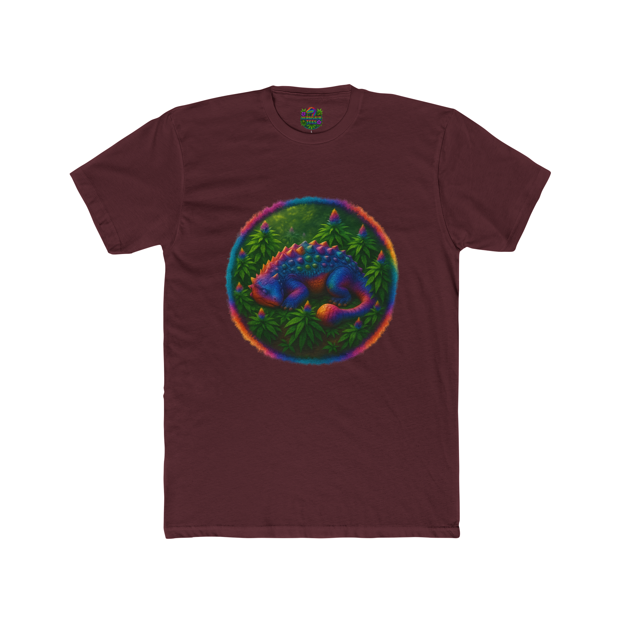 Blissful Ankylosaurus 420 Tee | Next Level 3600 Unisex Cotton Tee (18+)