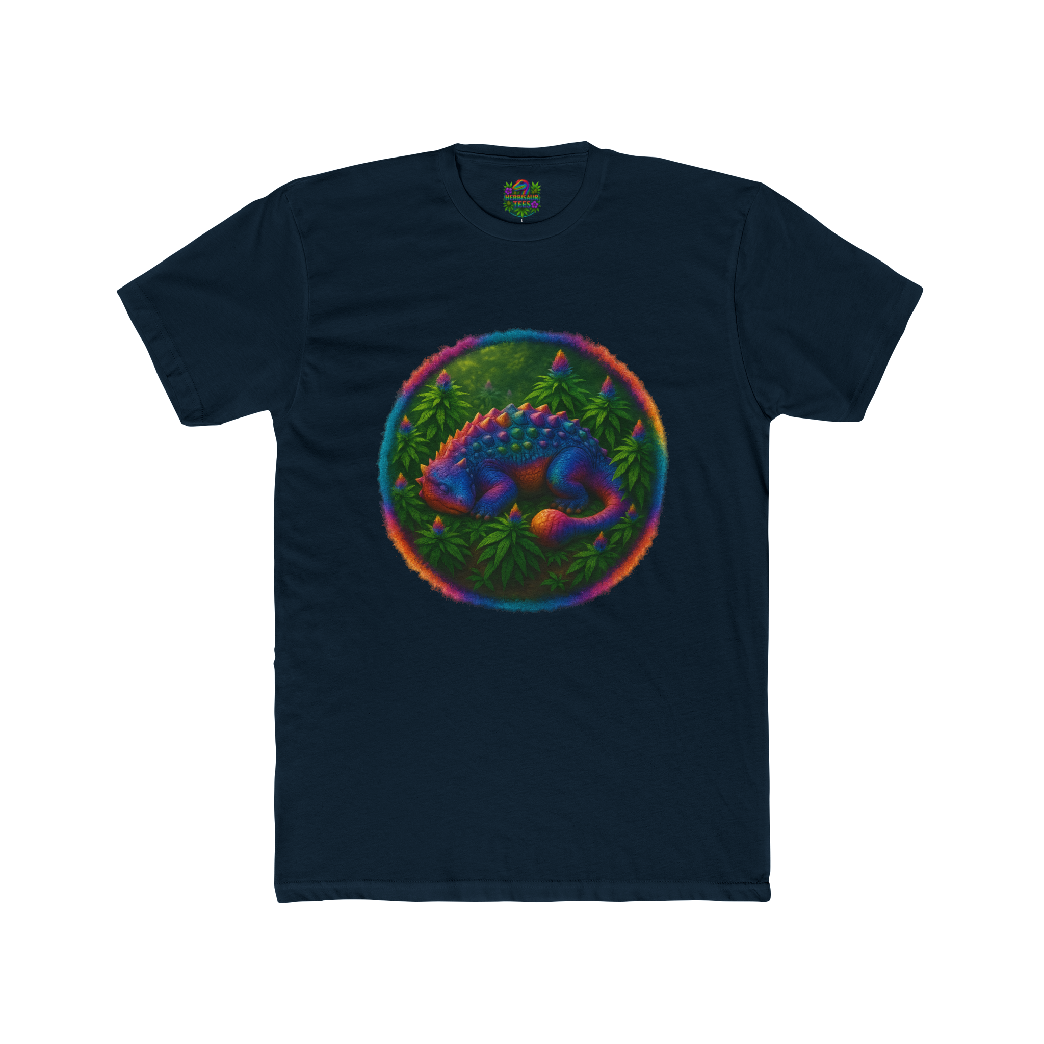 Blissful Ankylosaurus 420 Tee | Next Level 3600 Unisex Cotton Tee (18+)