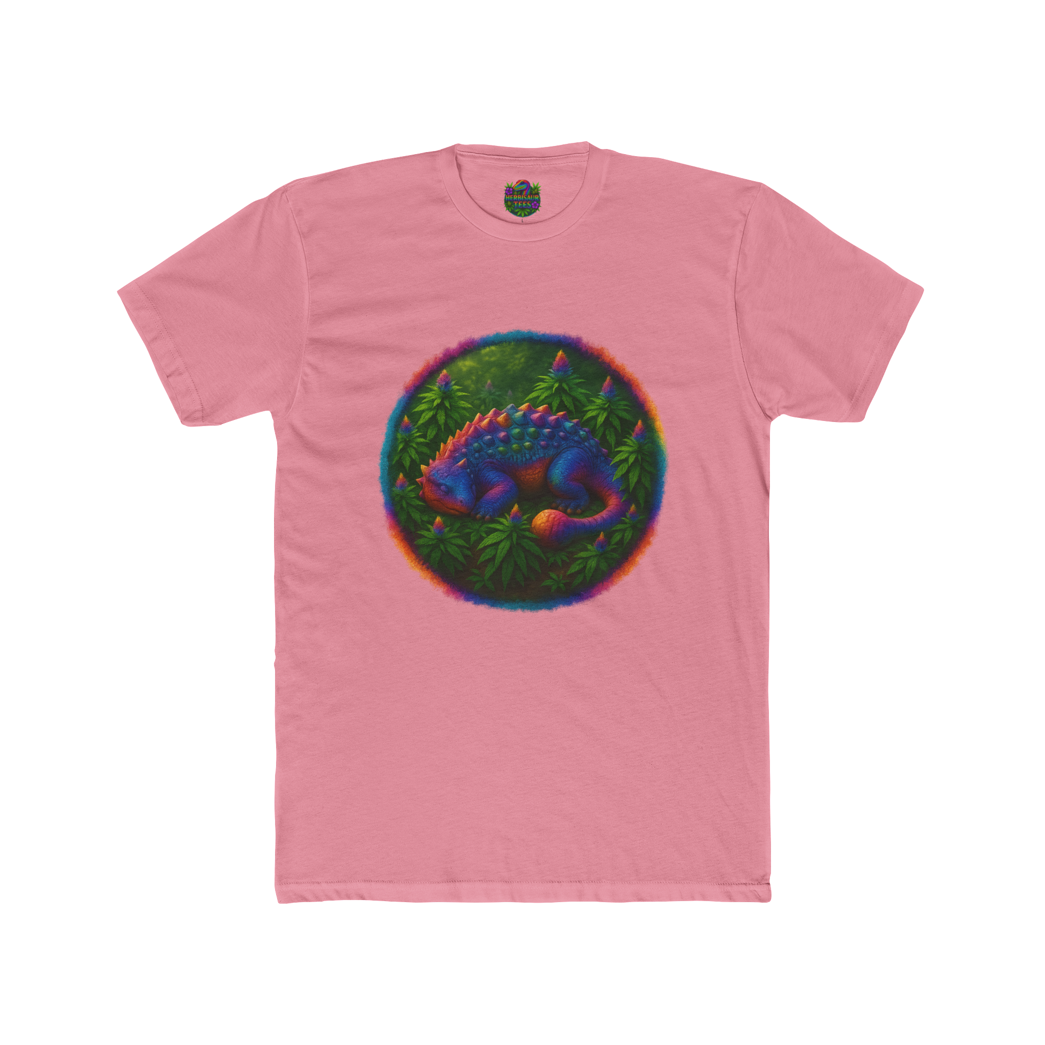 Blissful Ankylosaurus 420 Tee | Next Level 3600 Unisex Cotton Tee (18+)