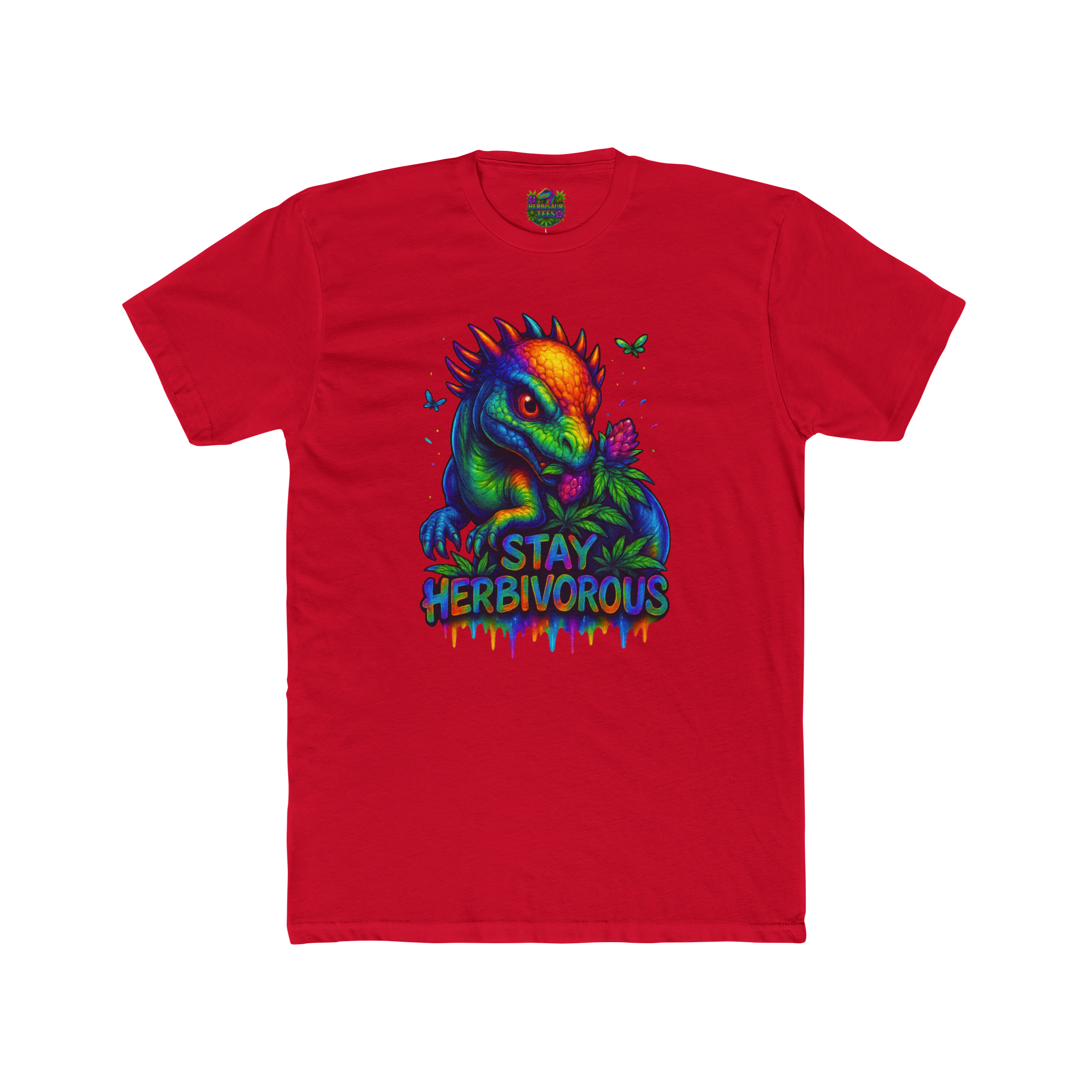 Stay Herbivorous Dracorex 420 Tee | Next Level 3600 Unisex Cotton Tee (18+)