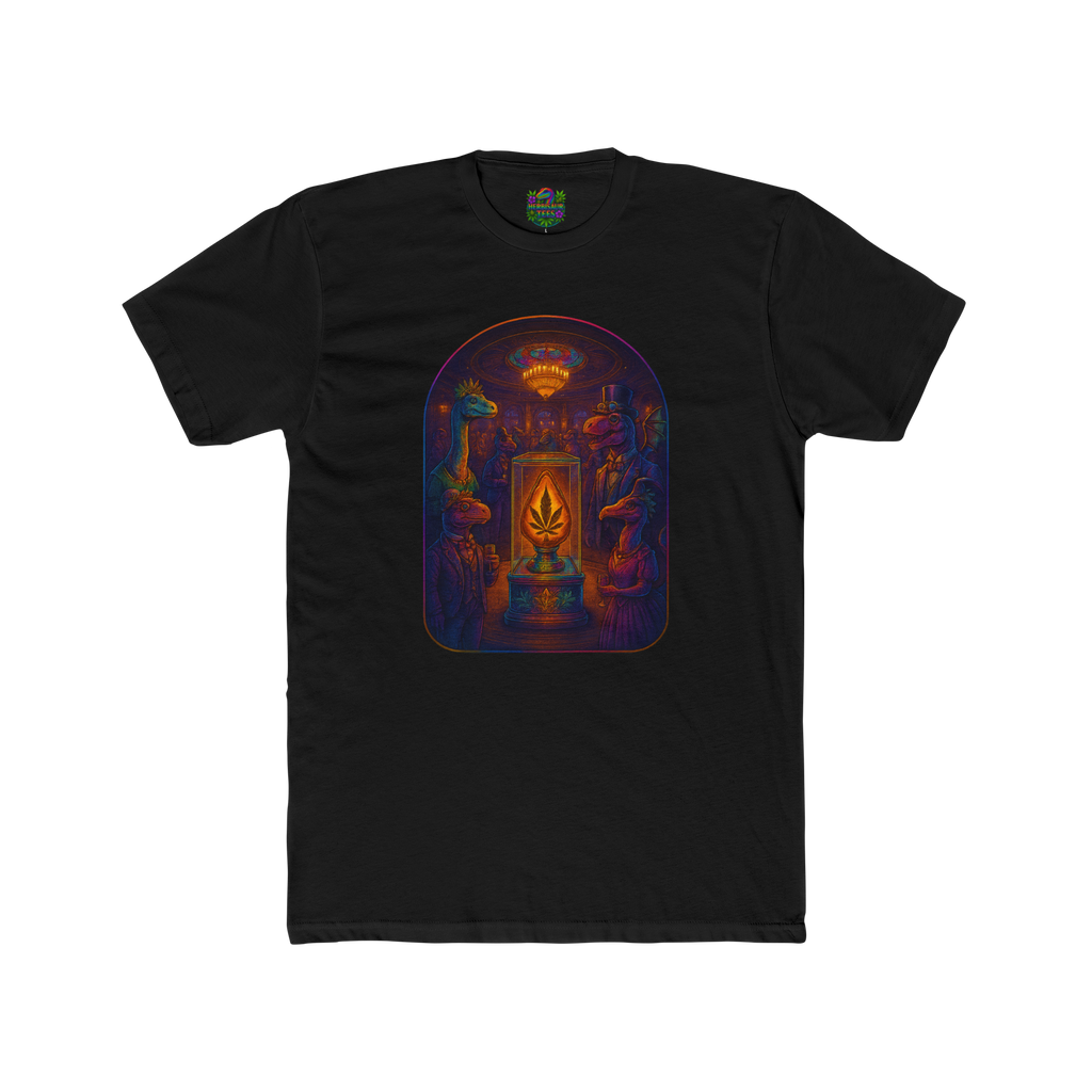 Colorful Dapper Dinos' Club 420 Tee | Next Level 3600 Unisex Cotton Tee (18+)