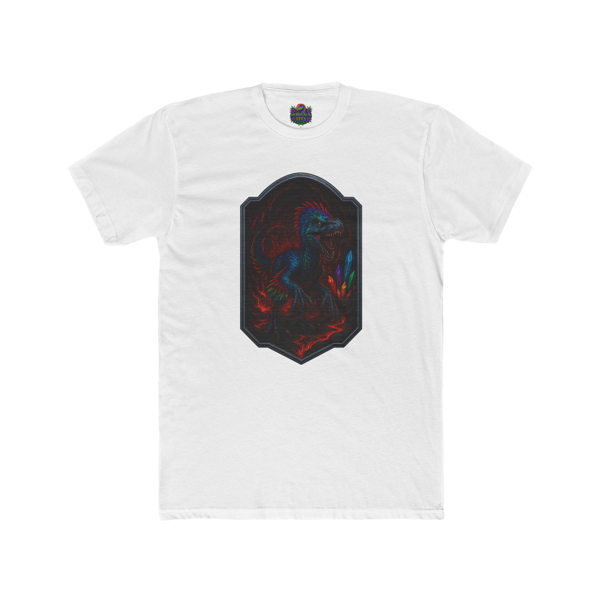 Magma Cavern Utahraptor Tee | Next Level 3600 Unisex Cotton Tee