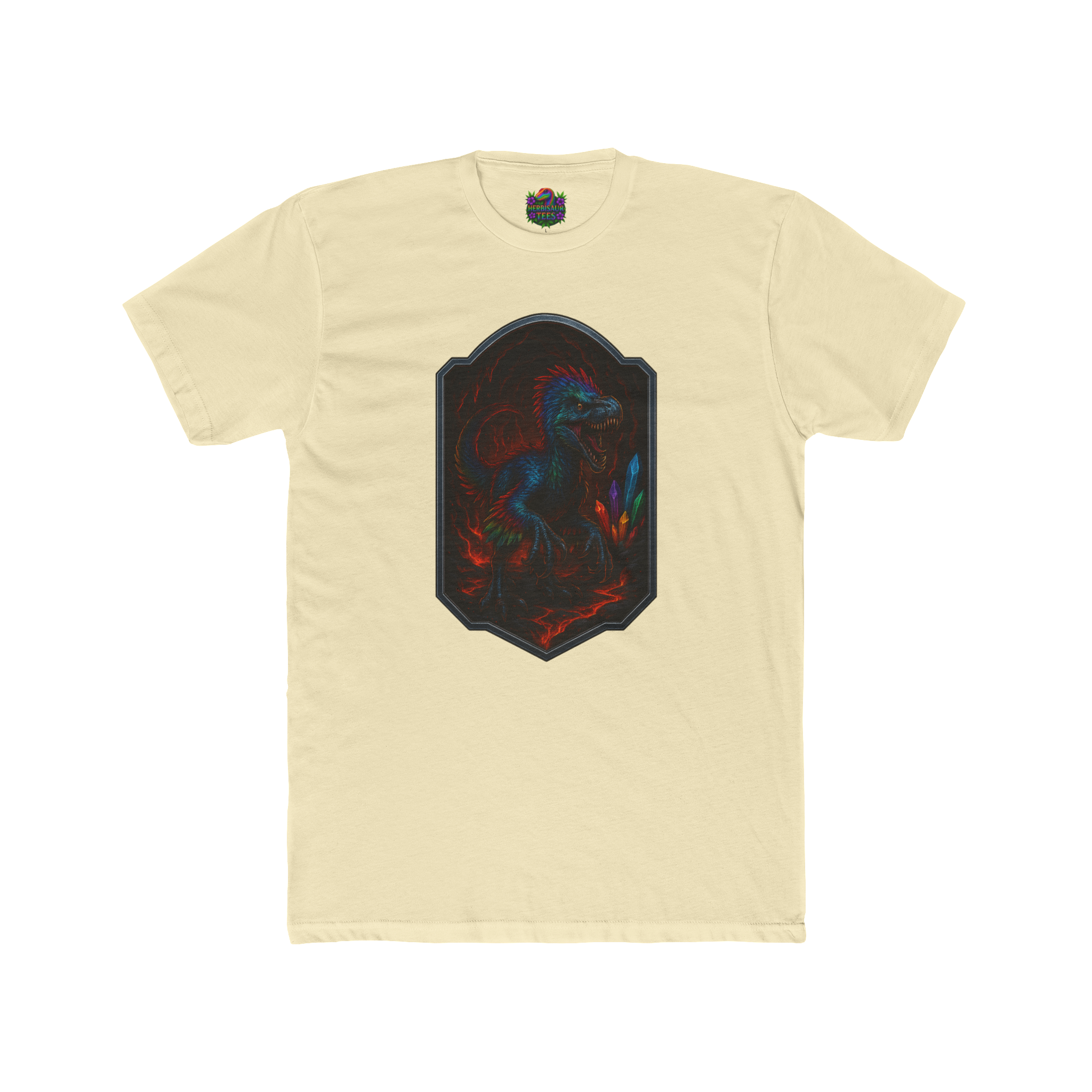 Magma Cavern Utahraptor Tee | Next Level 3600 Unisex Cotton Tee