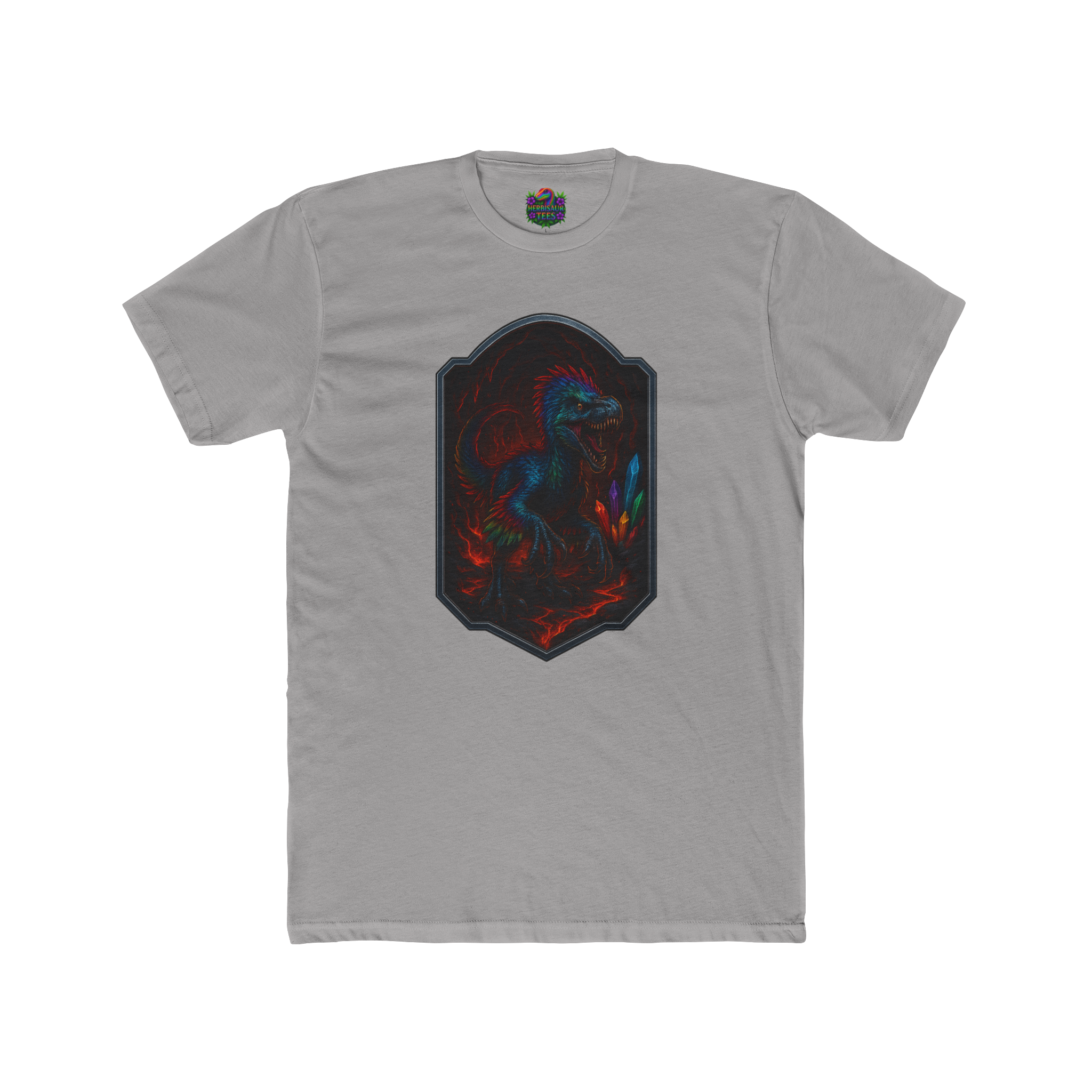 Magma Cavern Utahraptor Tee | Next Level 3600 Unisex Cotton Tee