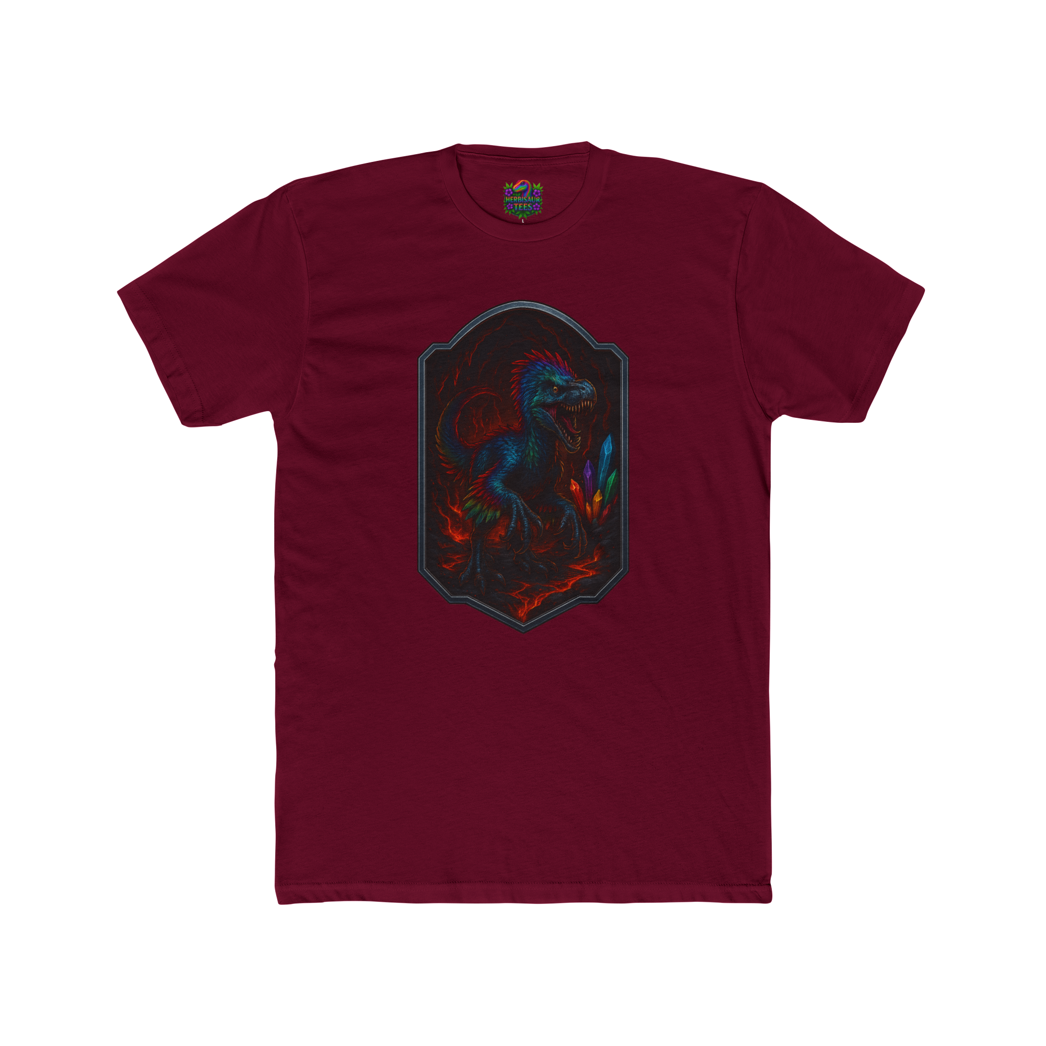 Magma Cavern Utahraptor Tee | Next Level 3600 Unisex Cotton Tee