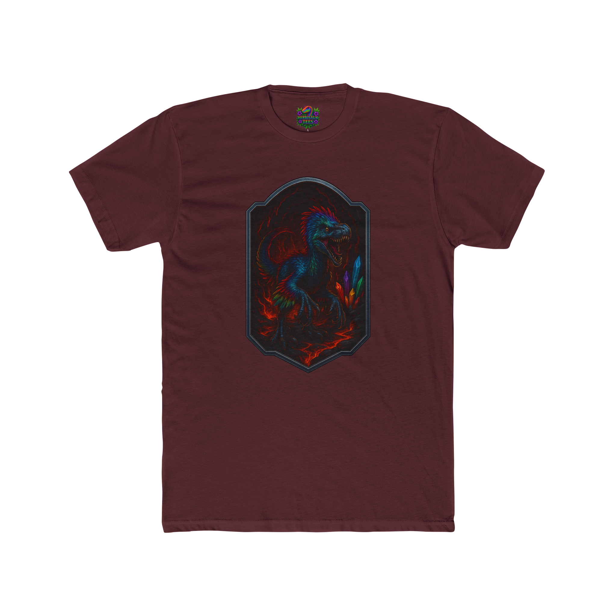 Magma Cavern Utahraptor Tee | Next Level 3600 Unisex Cotton Tee