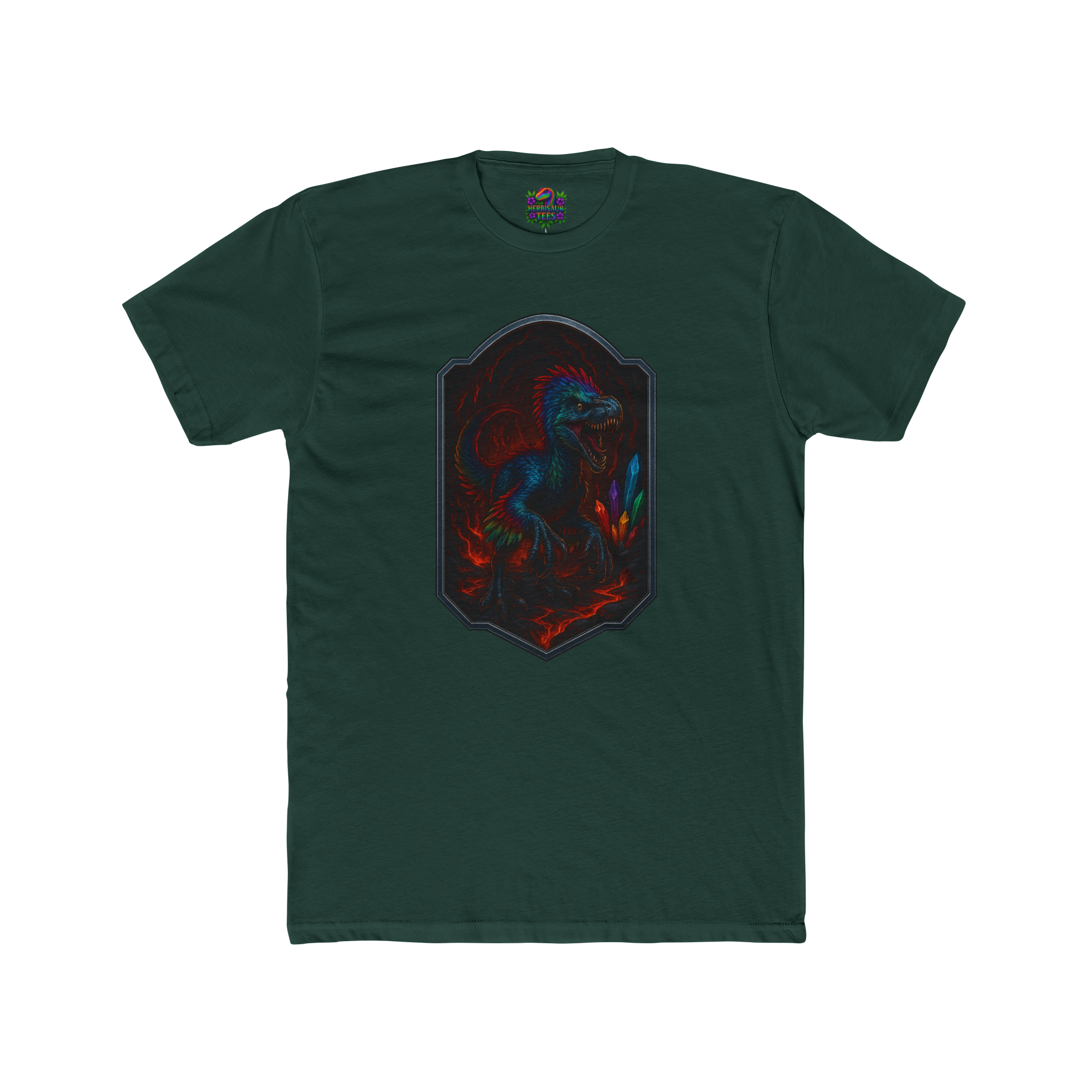 Magma Cavern Utahraptor Tee | Next Level 3600 Unisex Cotton Tee