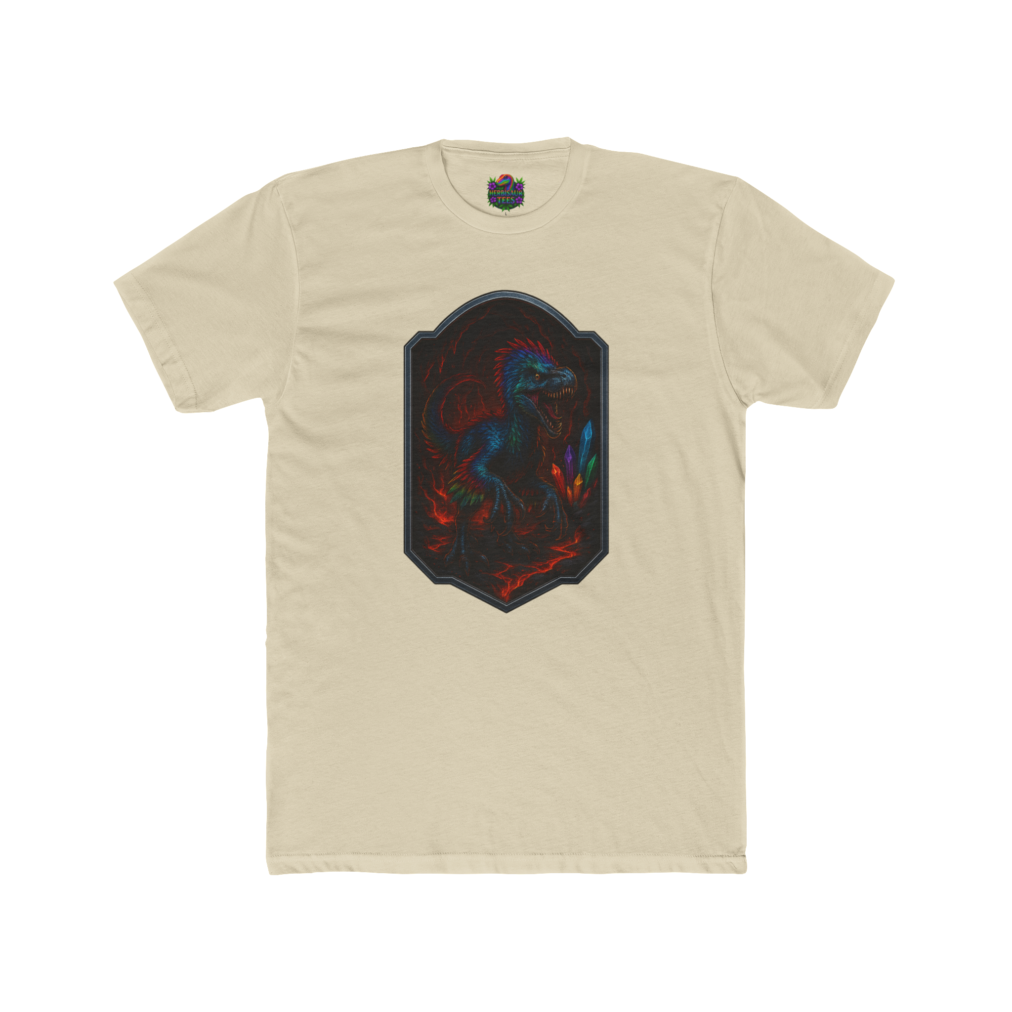 Magma Cavern Utahraptor Tee | Next Level 3600 Unisex Cotton Tee