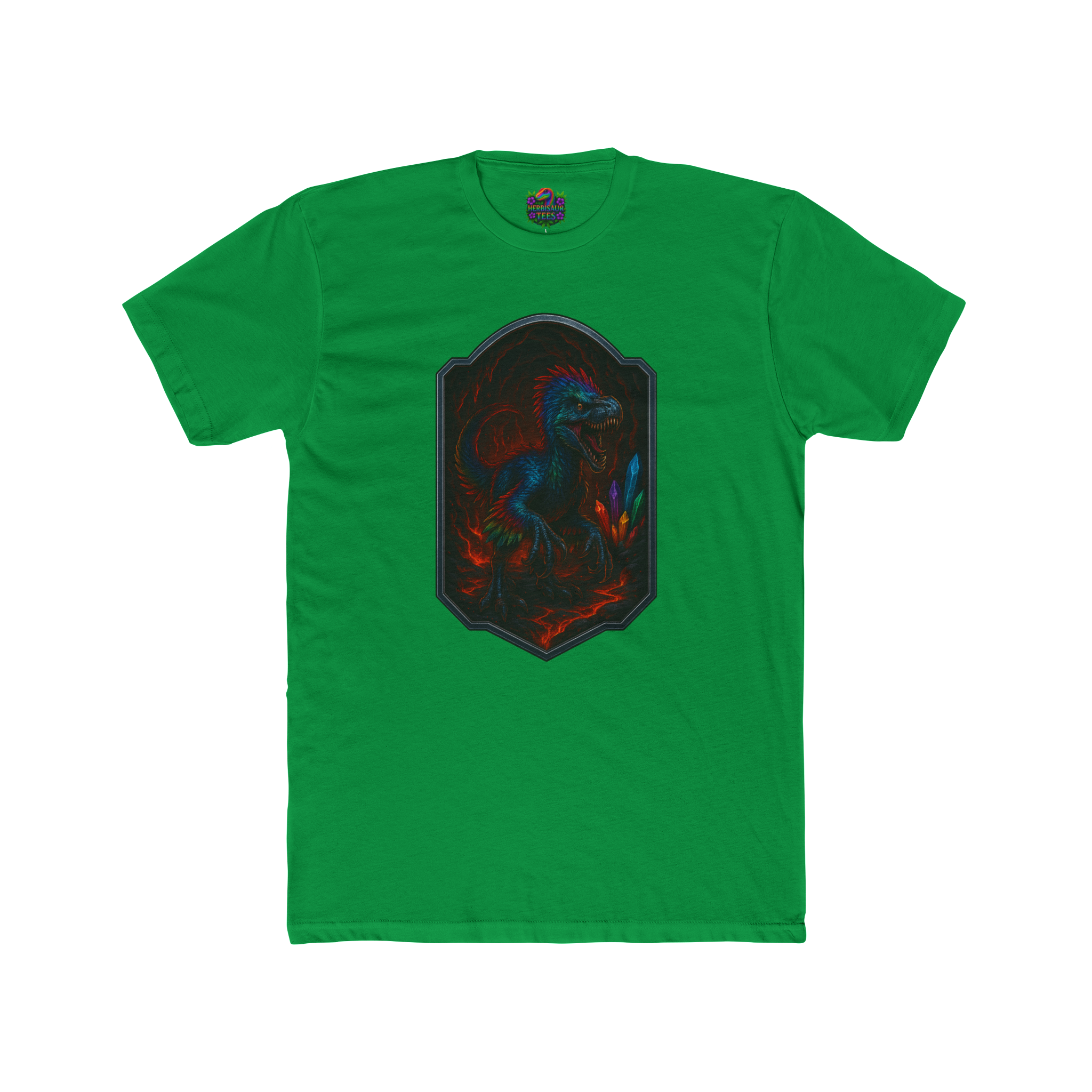 Magma Cavern Utahraptor Tee | Next Level 3600 Unisex Cotton Tee