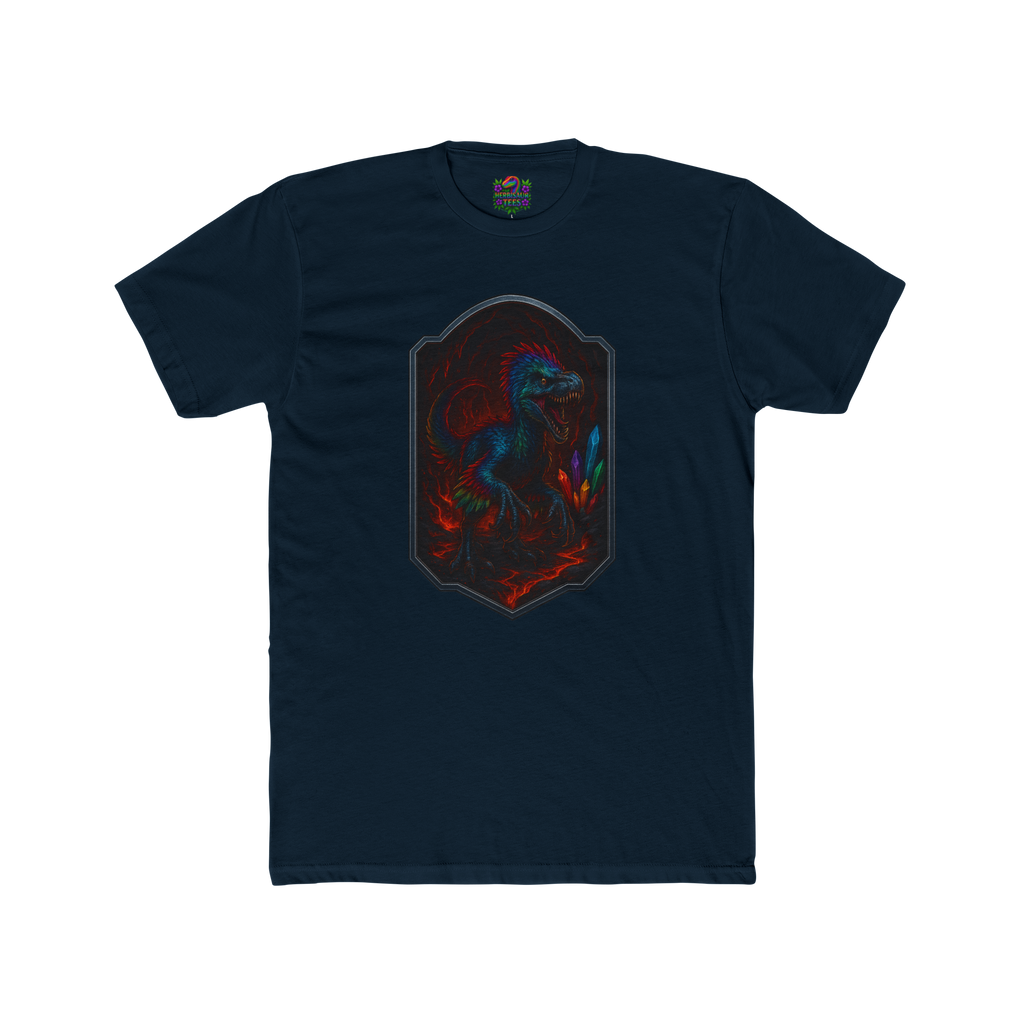 Magma Cavern Utahraptor Tee | Next Level 3600 Unisex Cotton Tee