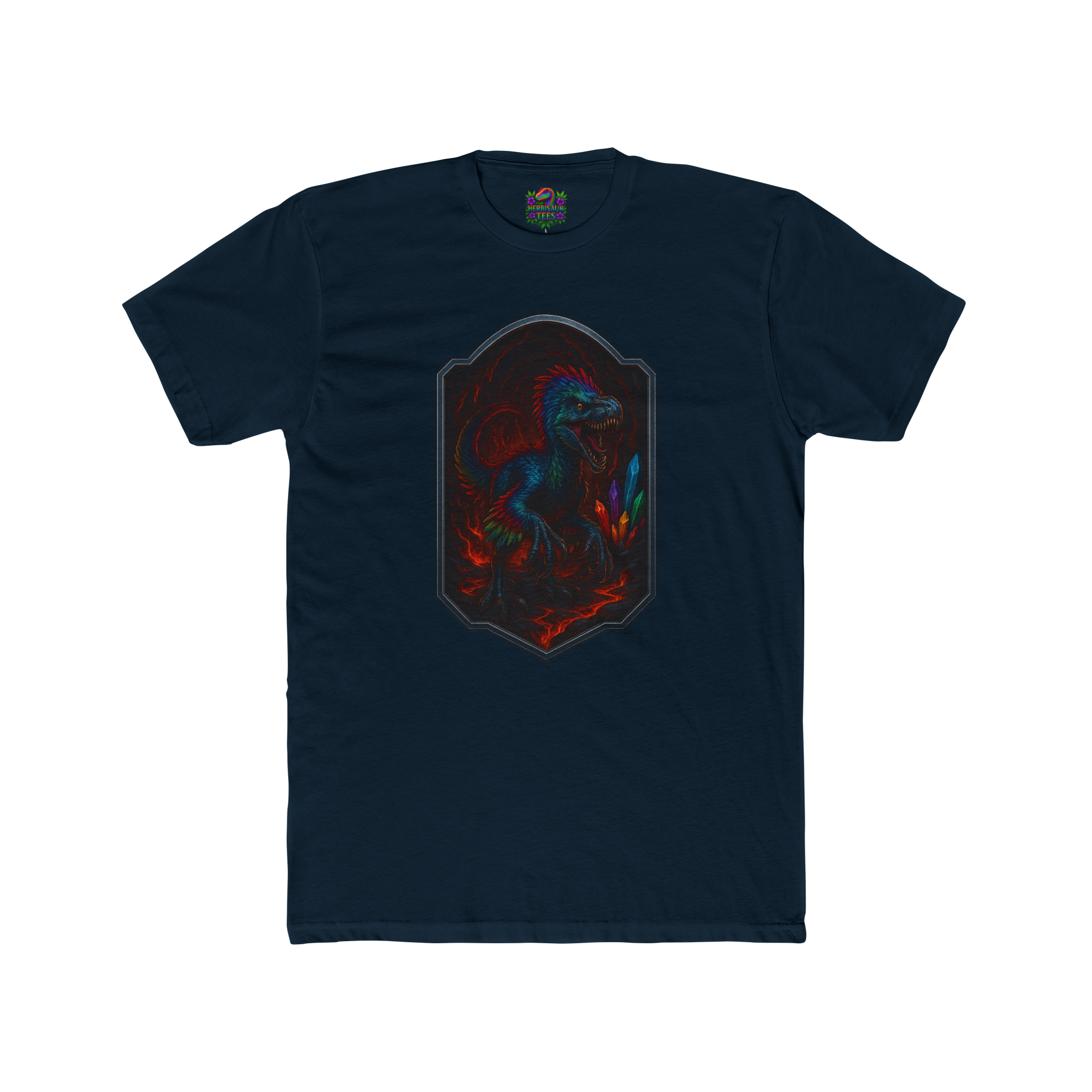 Magma Cavern Utahraptor Tee | Next Level 3600 Unisex Cotton Tee