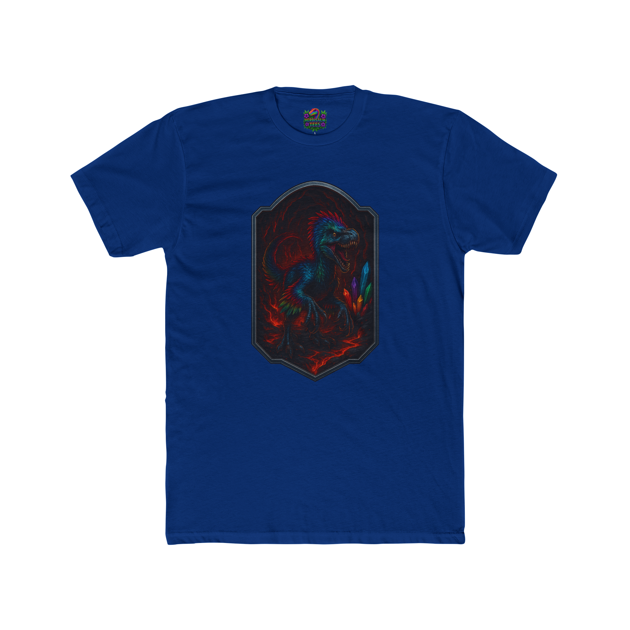 Magma Cavern Utahraptor Tee | Next Level 3600 Unisex Cotton Tee