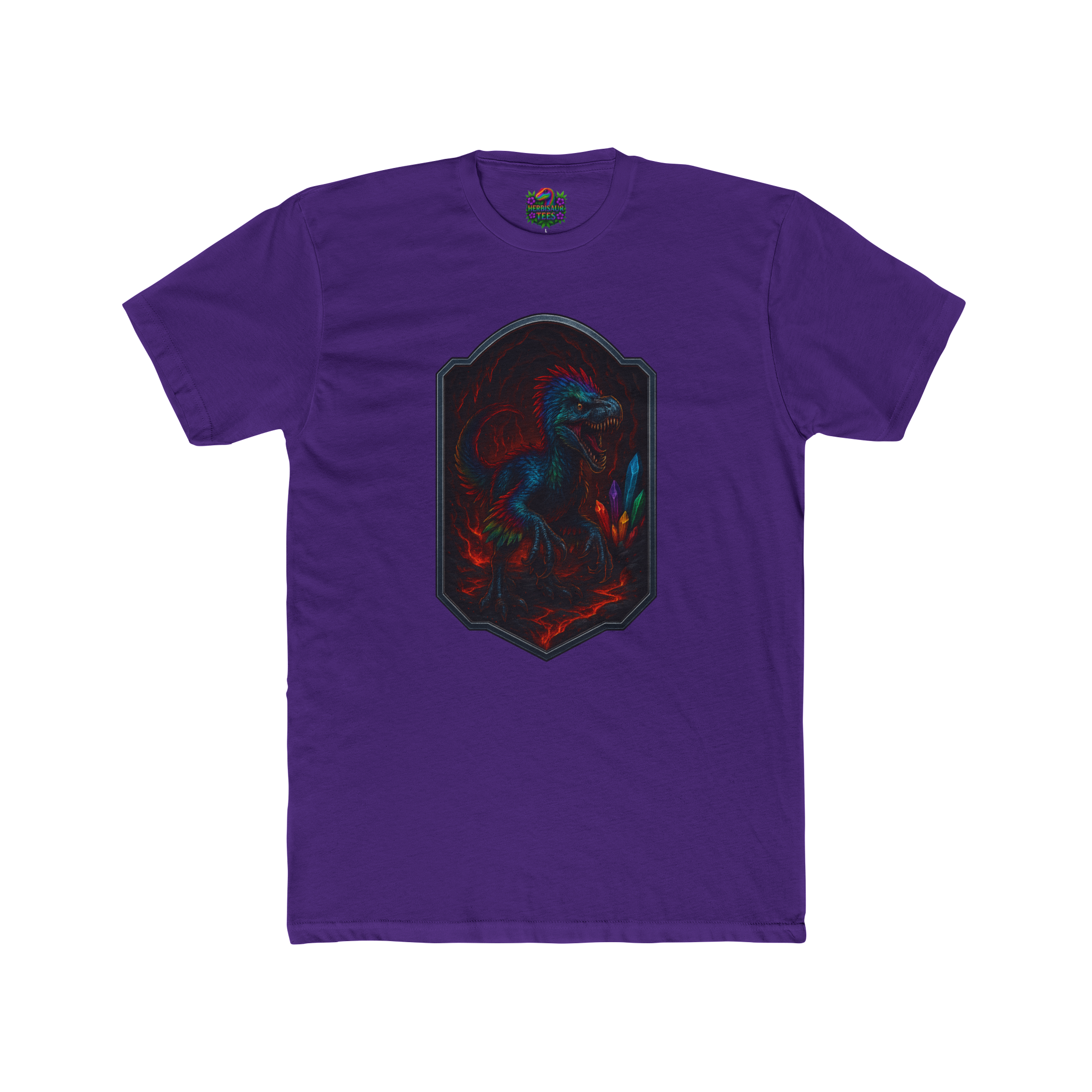 Magma Cavern Utahraptor Tee | Next Level 3600 Unisex Cotton Tee
