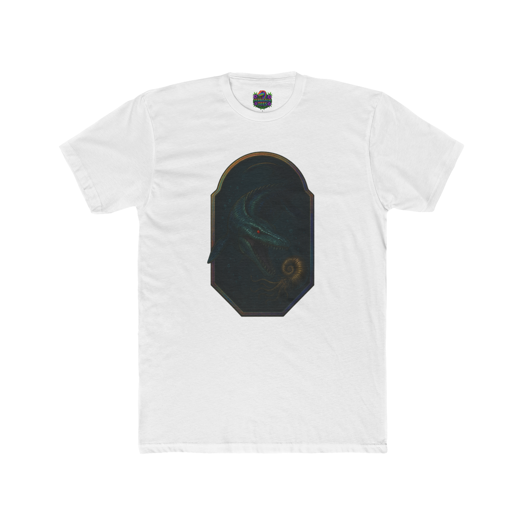 Mosasaurus & Ammonite Tee | Next Level 3600 Unisex Cotton Tee