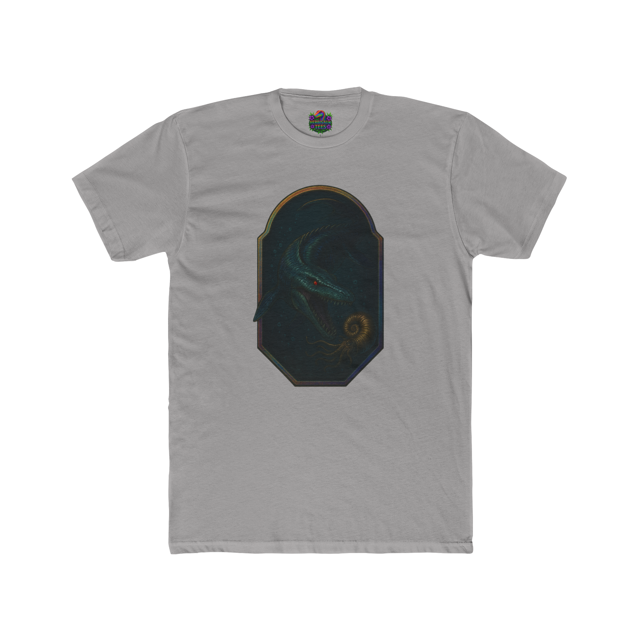 Mosasaurus & Ammonite Tee | Next Level 3600 Unisex Cotton Tee