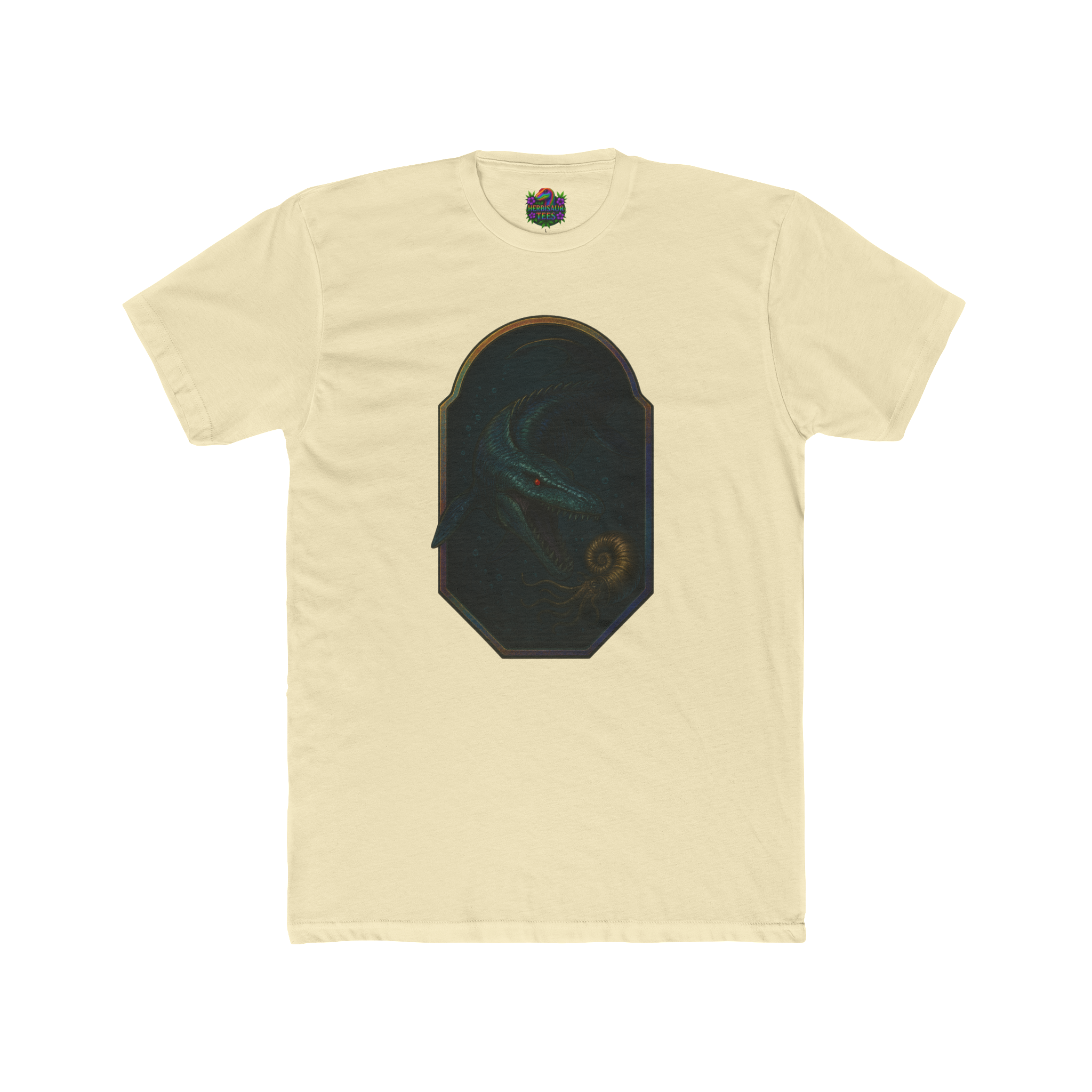 Mosasaurus & Ammonite Tee | Next Level 3600 Unisex Cotton Tee