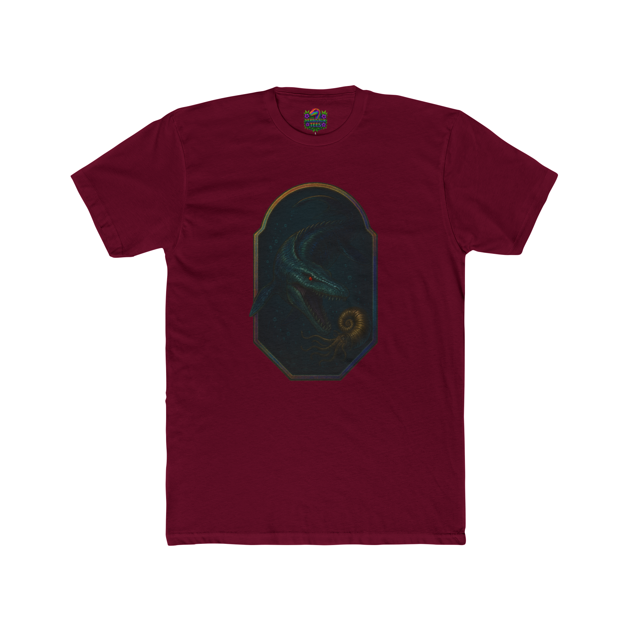 Mosasaurus & Ammonite Tee | Next Level 3600 Unisex Cotton Tee