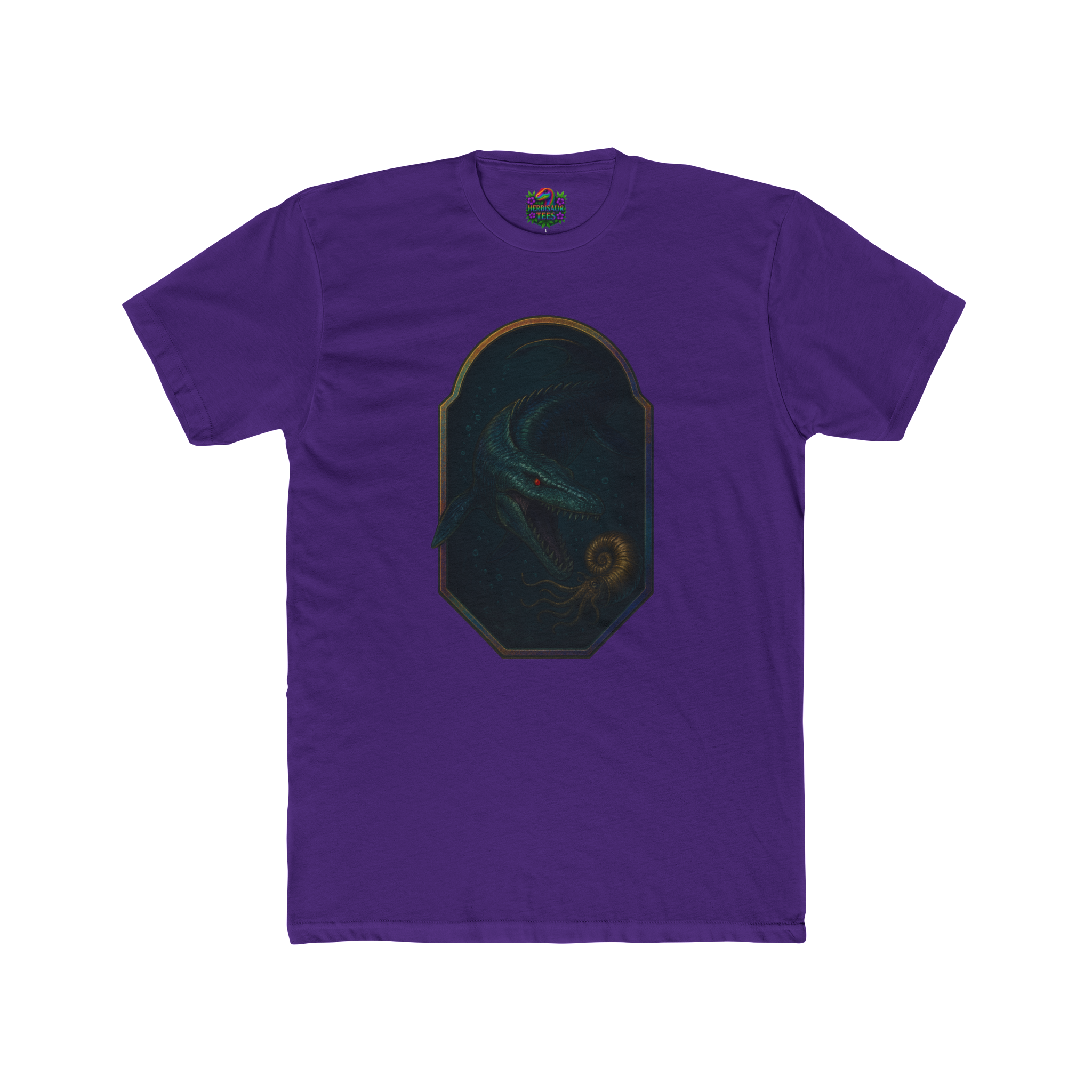Mosasaurus & Ammonite Tee | Next Level 3600 Unisex Cotton Tee