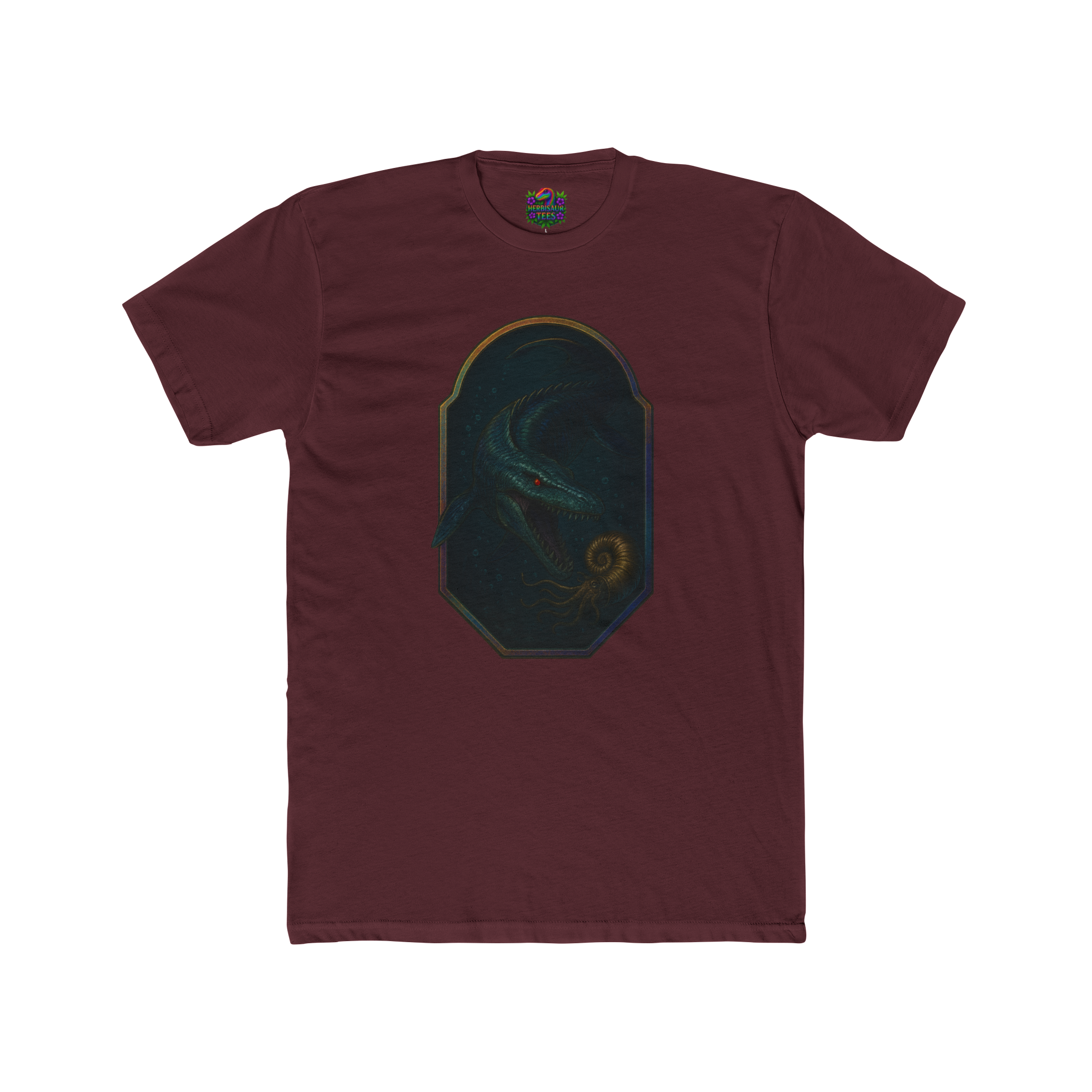 Mosasaurus & Ammonite Tee | Next Level 3600 Unisex Cotton Tee