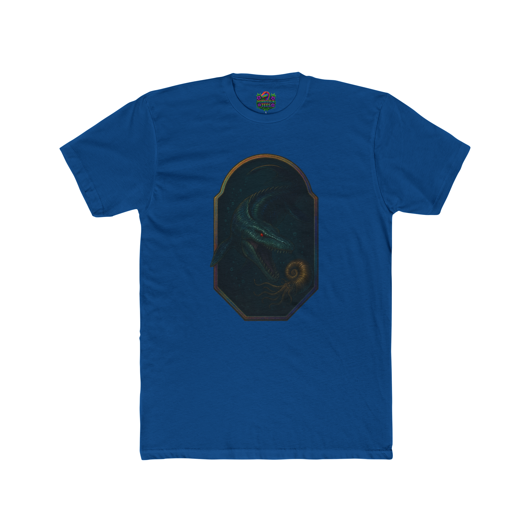 Mosasaurus & Ammonite Tee | Next Level 3600 Unisex Cotton Tee