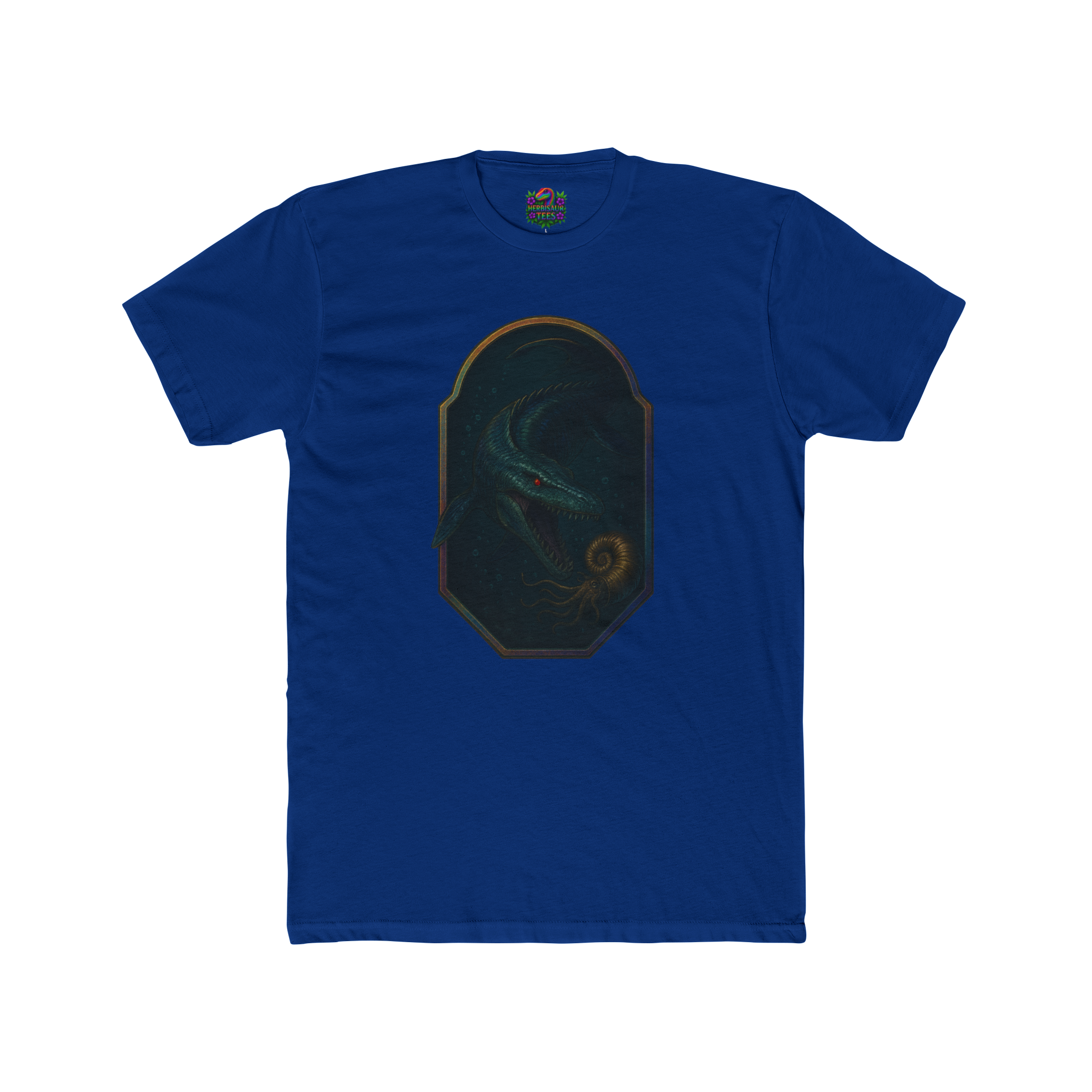 Mosasaurus & Ammonite Tee | Next Level 3600 Unisex Cotton Tee