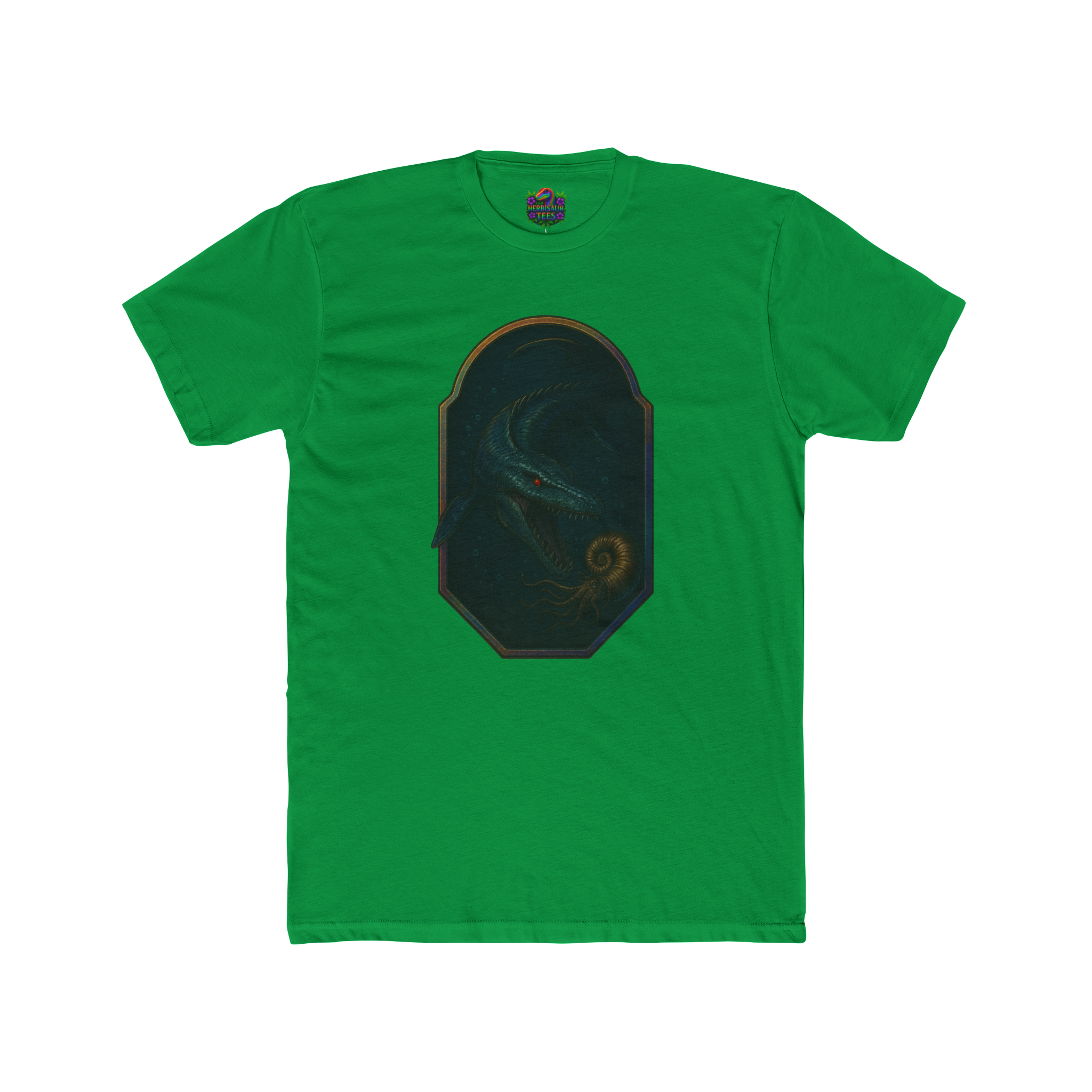 Mosasaurus & Ammonite Tee | Next Level 3600 Unisex Cotton Tee