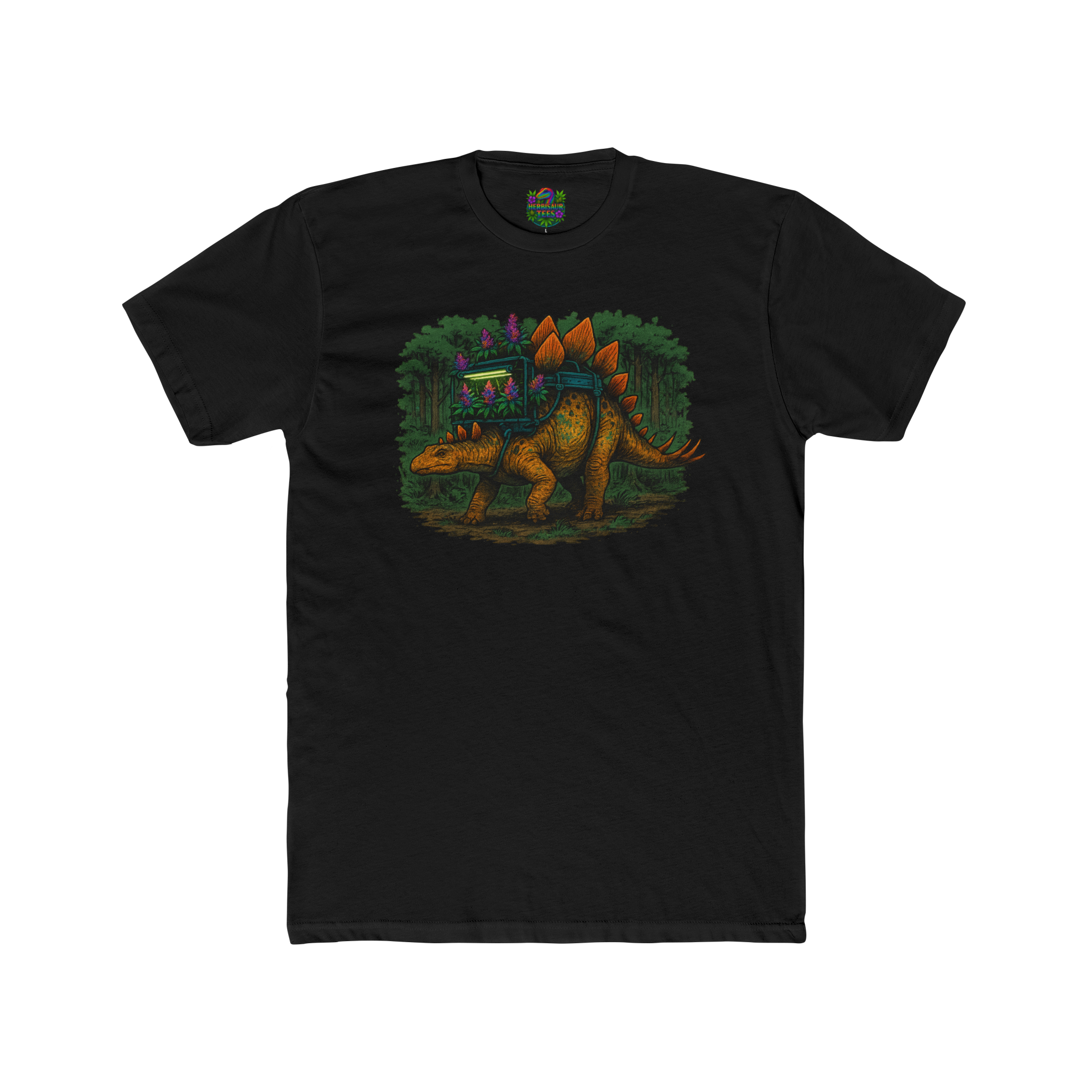 Hydro Stegosaurus 420 Tee | Next Level 3600 Unisex Cotton Tee (18+)