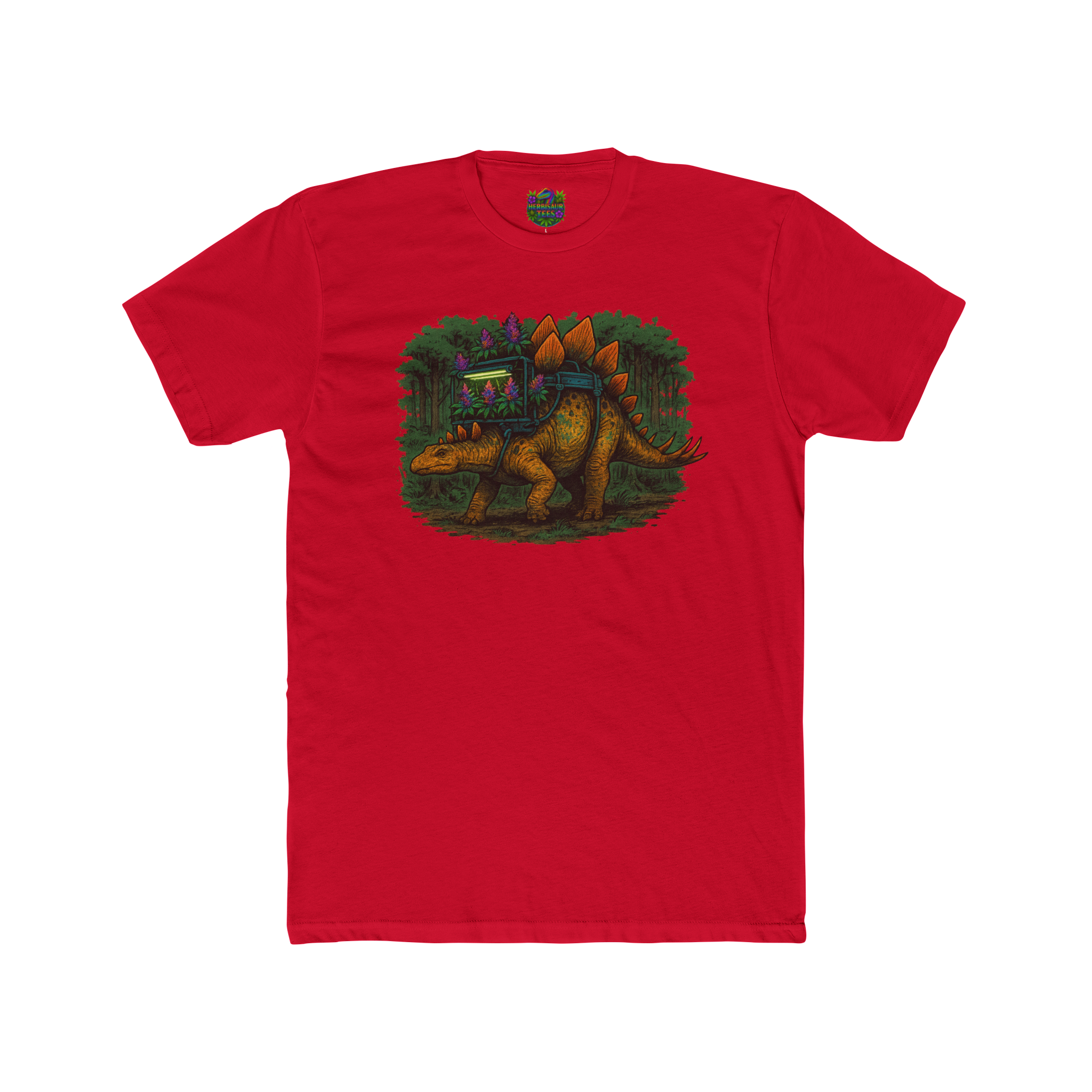 Hydro Stegosaurus 420 Tee | Next Level 3600 Unisex Cotton Tee (18+)