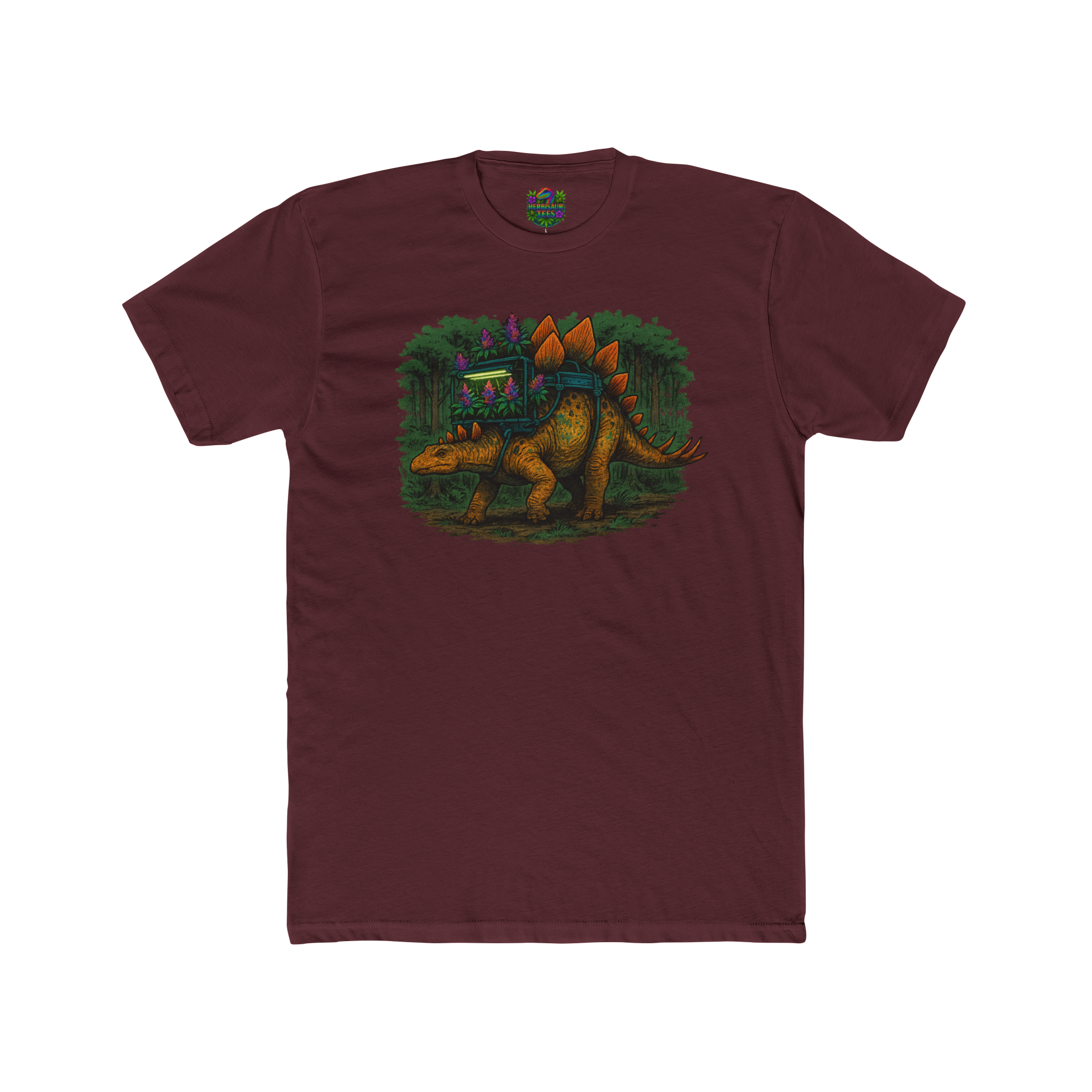 Hydro Stegosaurus 420 Tee | Next Level 3600 Unisex Cotton Tee (18+)