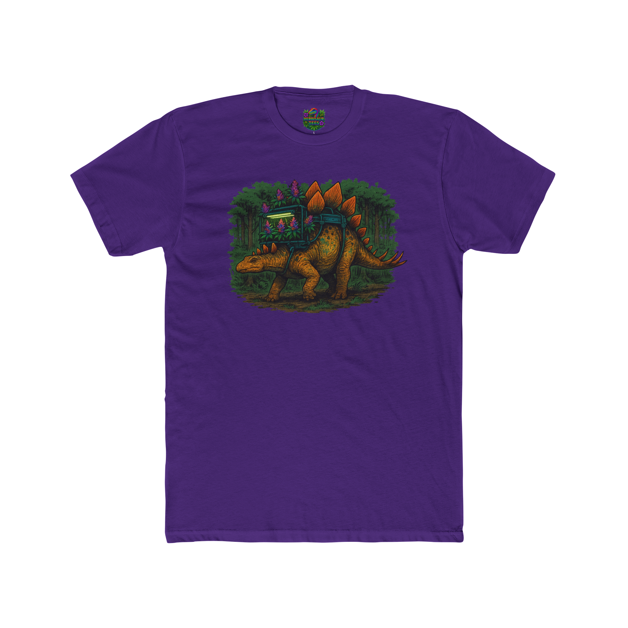 Hydro Stegosaurus 420 Tee | Next Level 3600 Unisex Cotton Tee (18+)