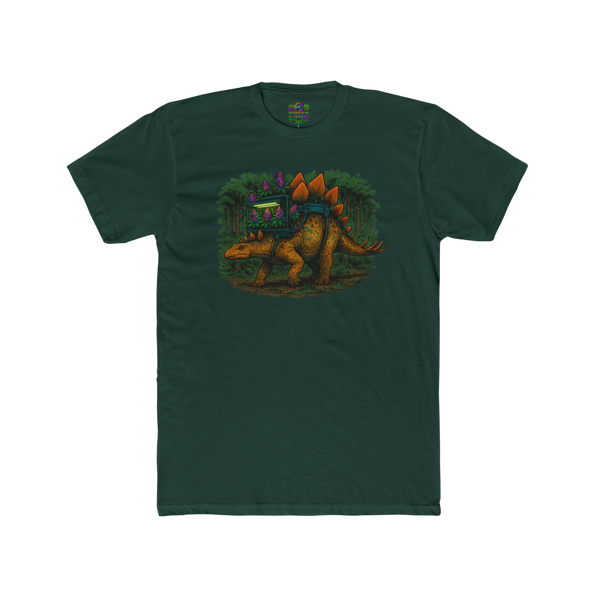 Hydro Stegosaurus 420 Tee | Next Level 3600 Unisex Cotton Tee (18+)
